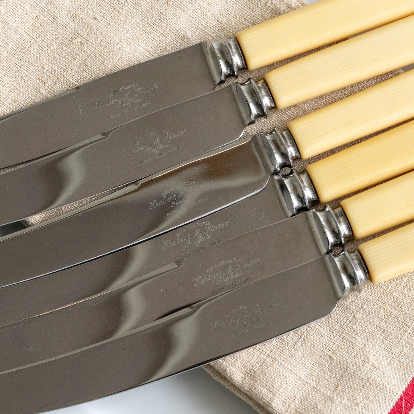 Set of 6 Vintage Handle Dinner Knives