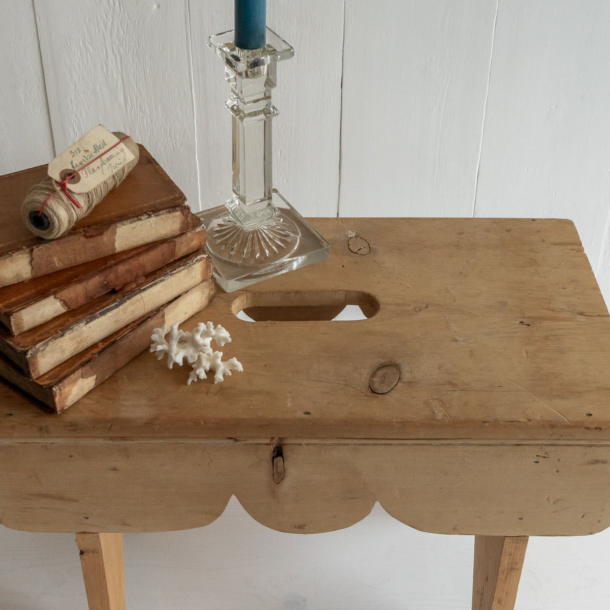 Decorative Pine Stool