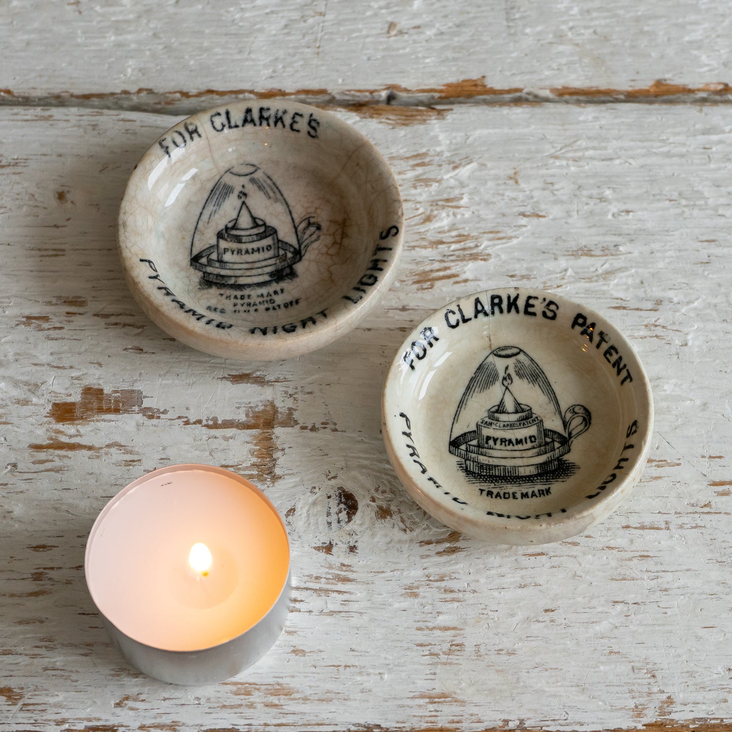 Edwardian Clarkes Pyramid Night Light Holder