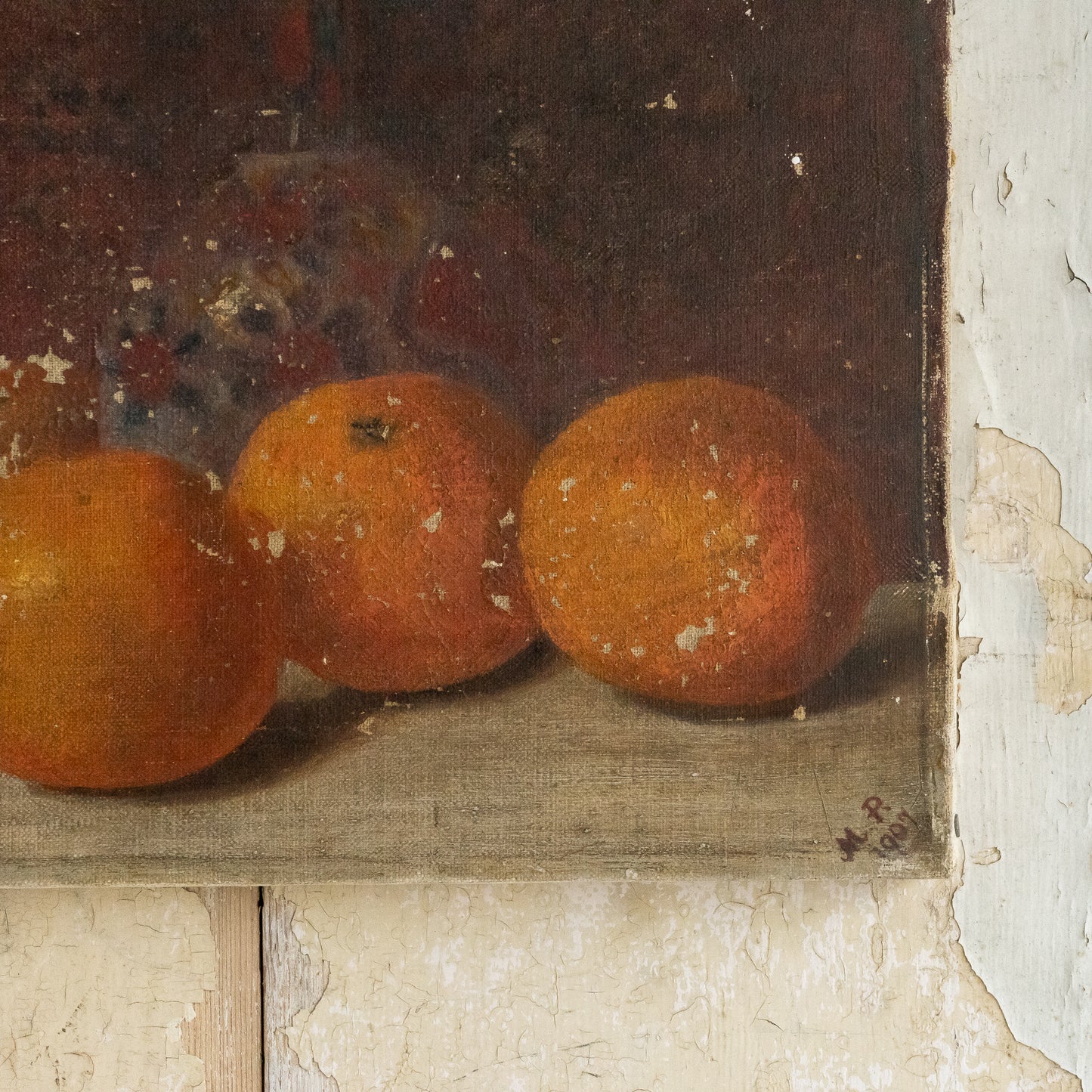 Still Life Oil Painting of Oranges