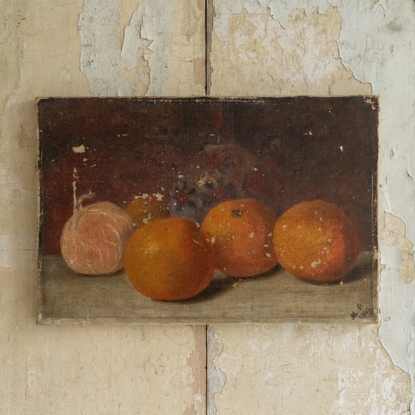 Still Life Oil Painting of Oranges