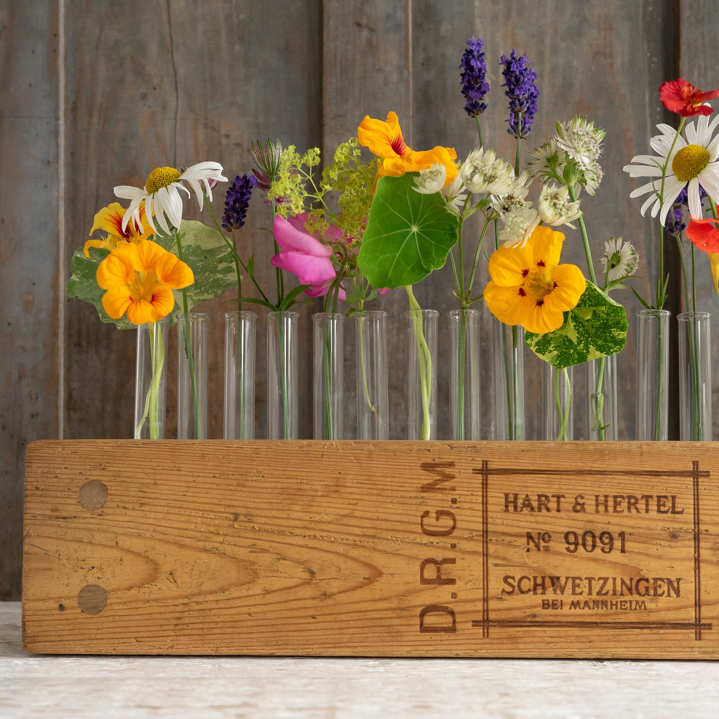Rustic Cigar Press Flower Vase #2