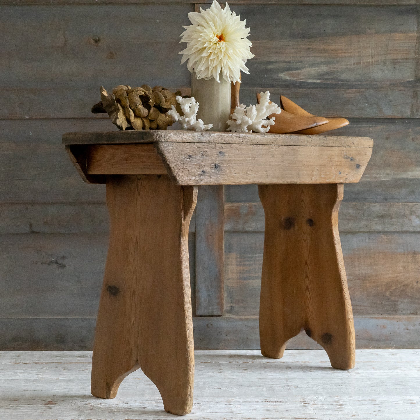 Rustic Pine Stool