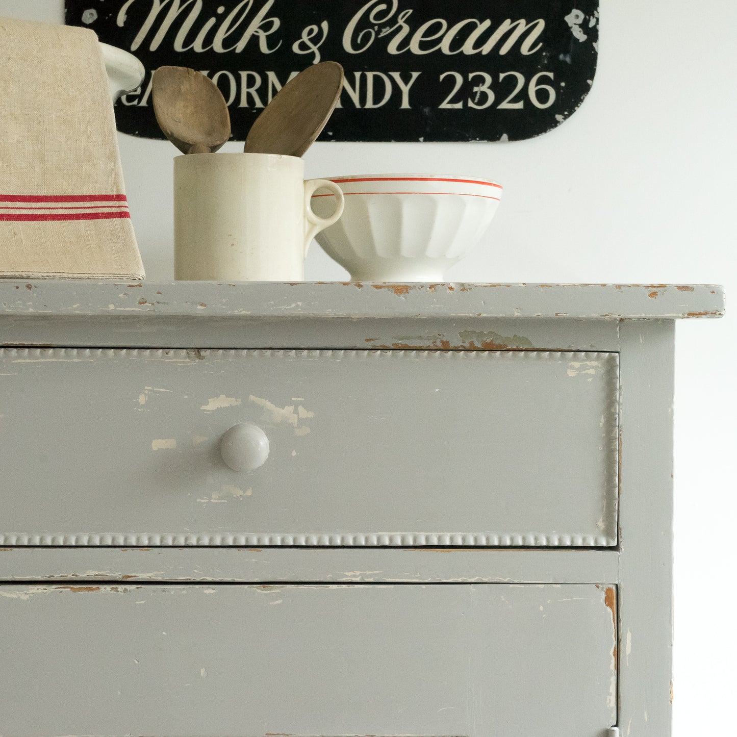 Timeworn Painted Cupboard