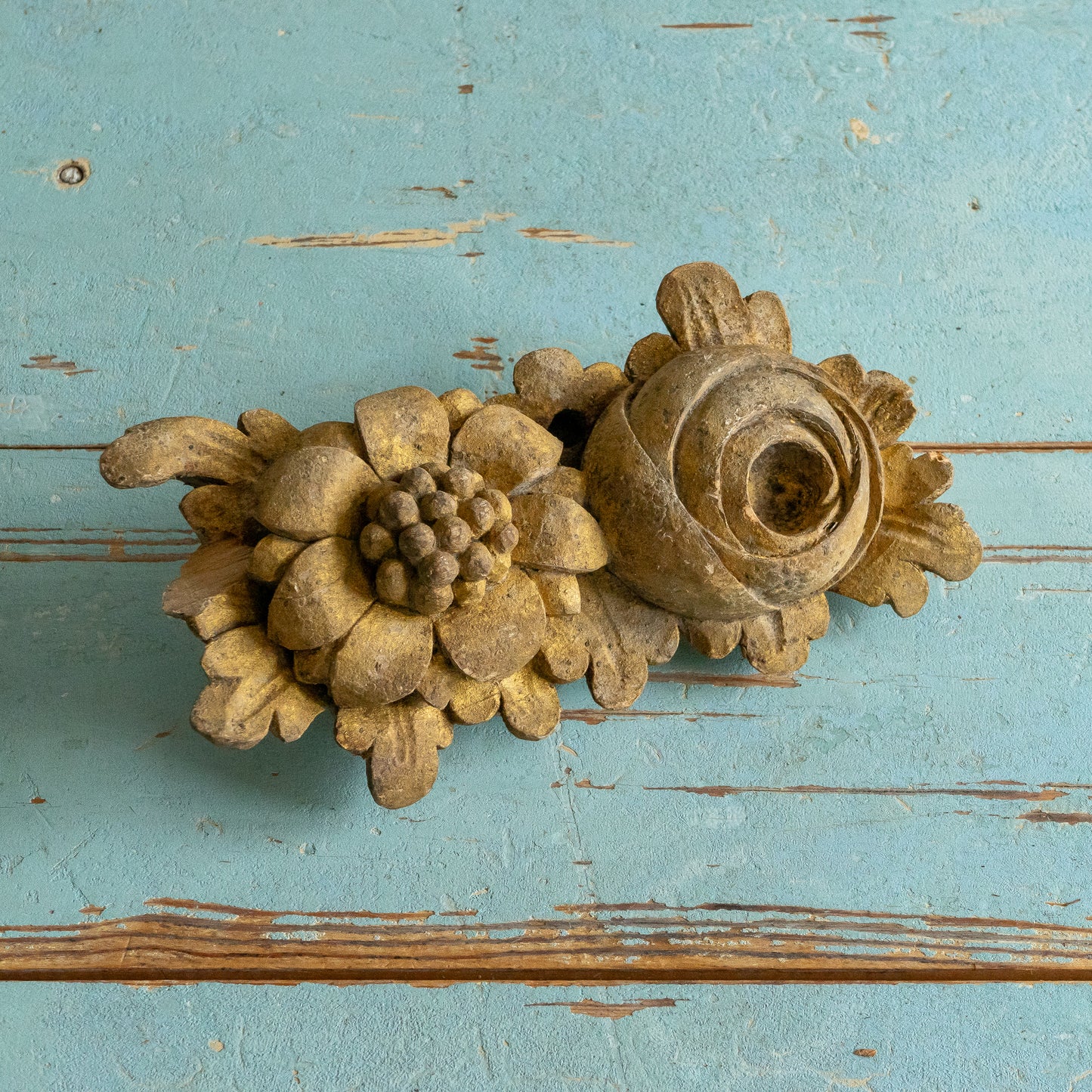 Antique French Highly Decorative Carved Wooden Fragment #2