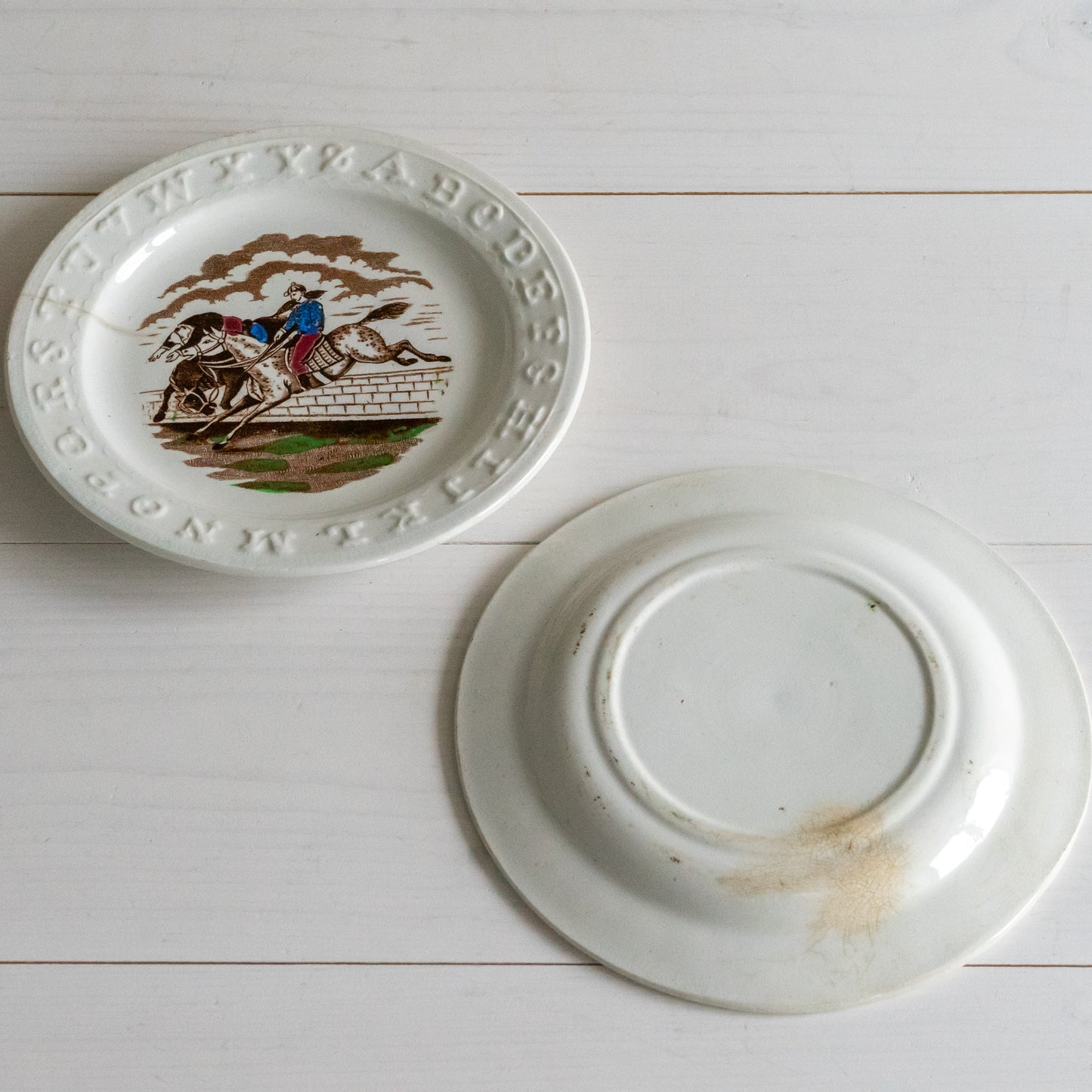 Antique Nursery Alphabet plate