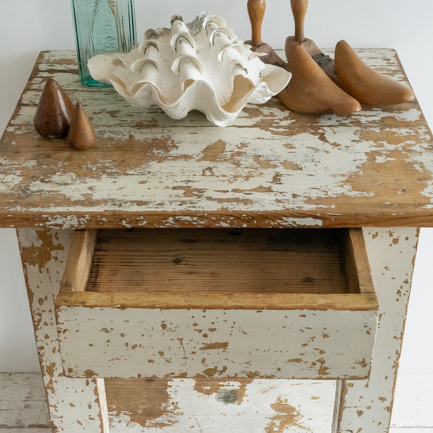Chunky Original Painted Side Table