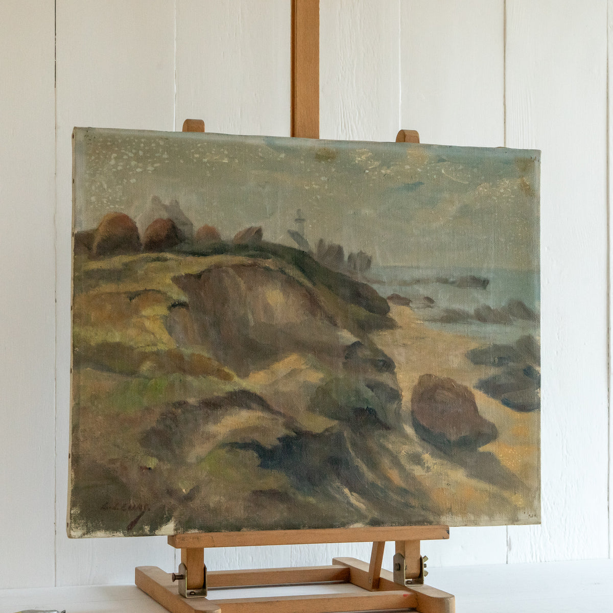 Coastal Scene Oil Painting