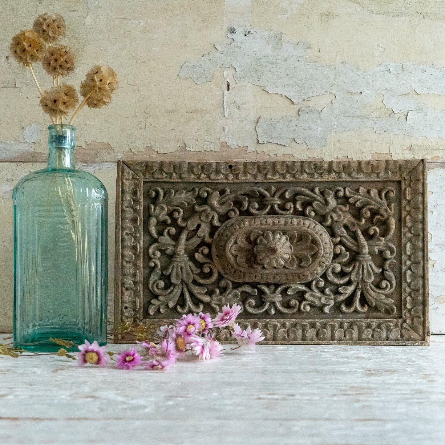 Decorative Carved Wooden Panel