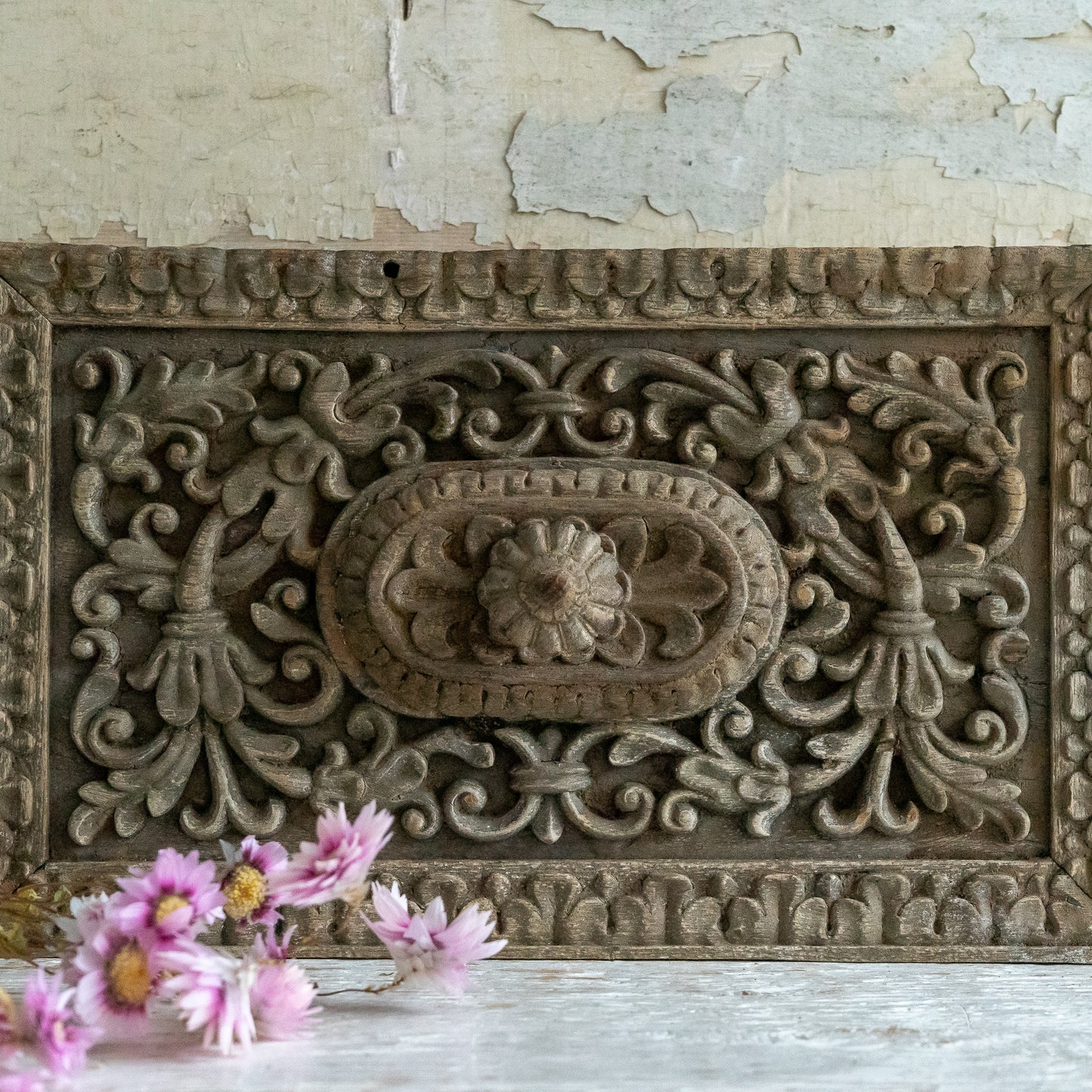 Decorative Carved Wooden Panel
