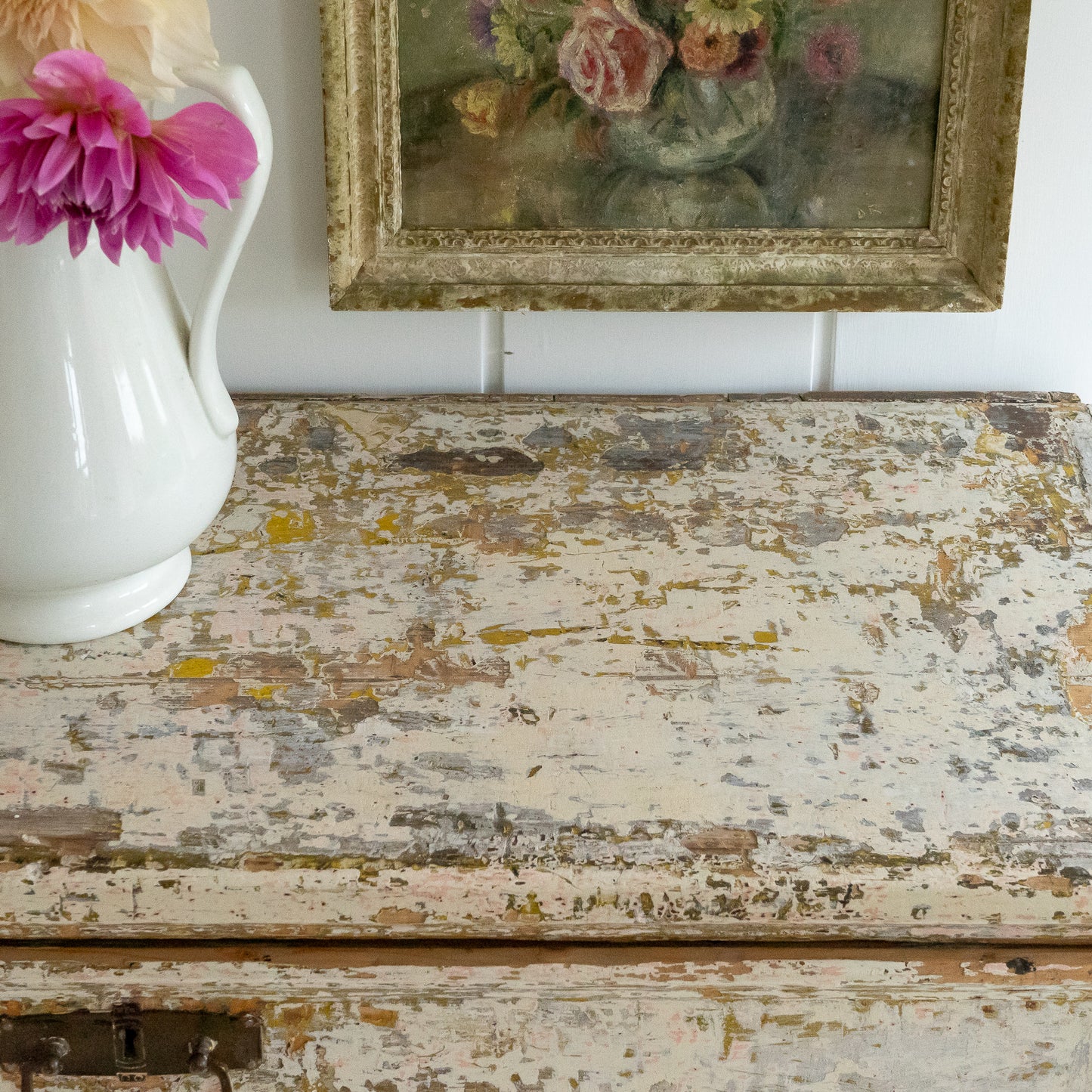Decorative Dry Scraped Cupboard