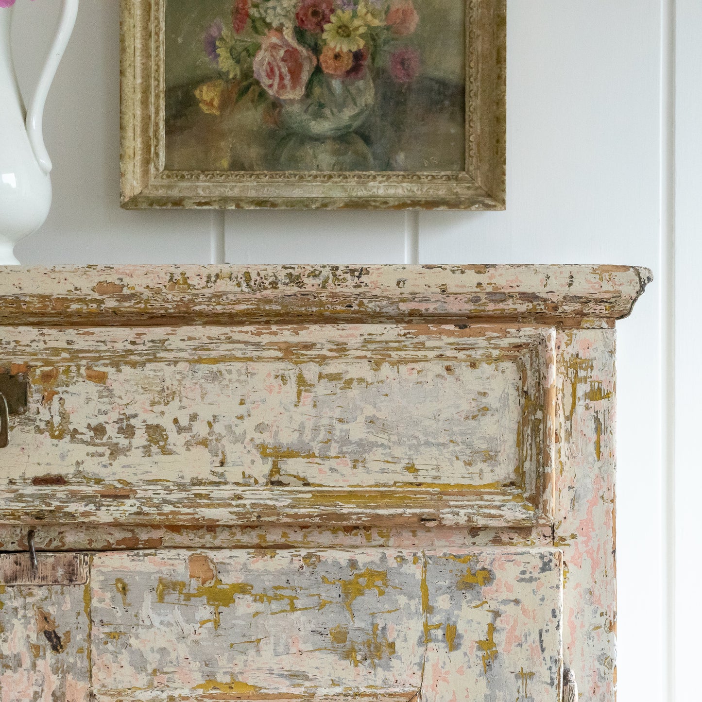 Decorative Dry Scraped Cupboard