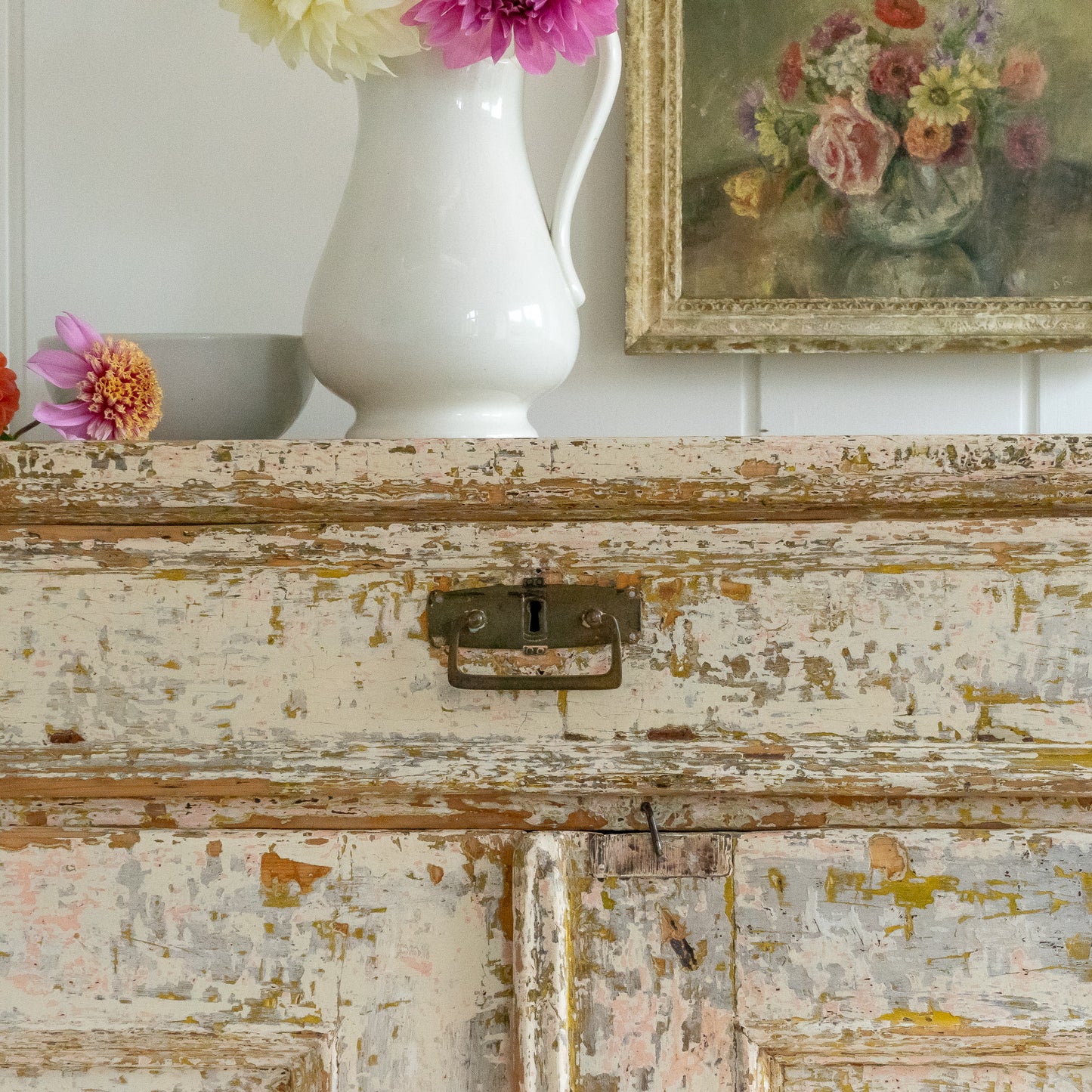 Decorative Dry Scraped Cupboard