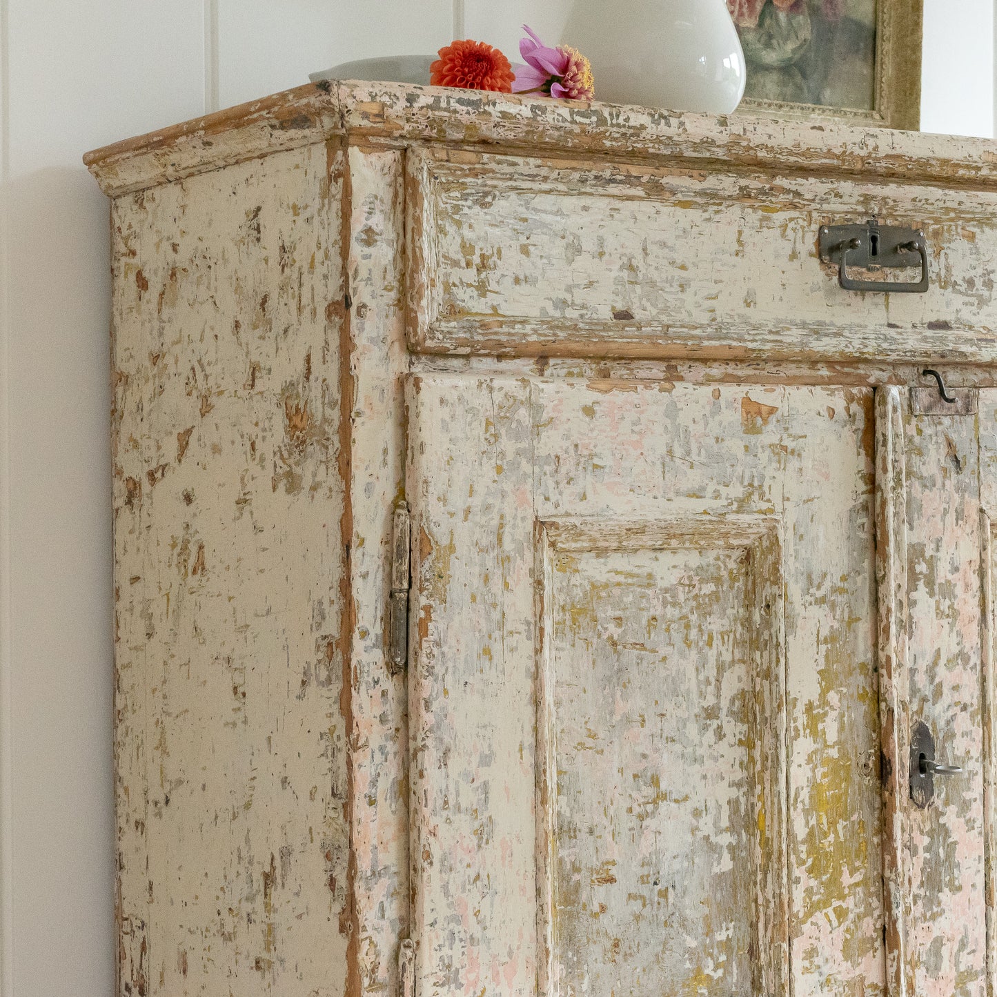 Decorative Dry Scraped Cupboard