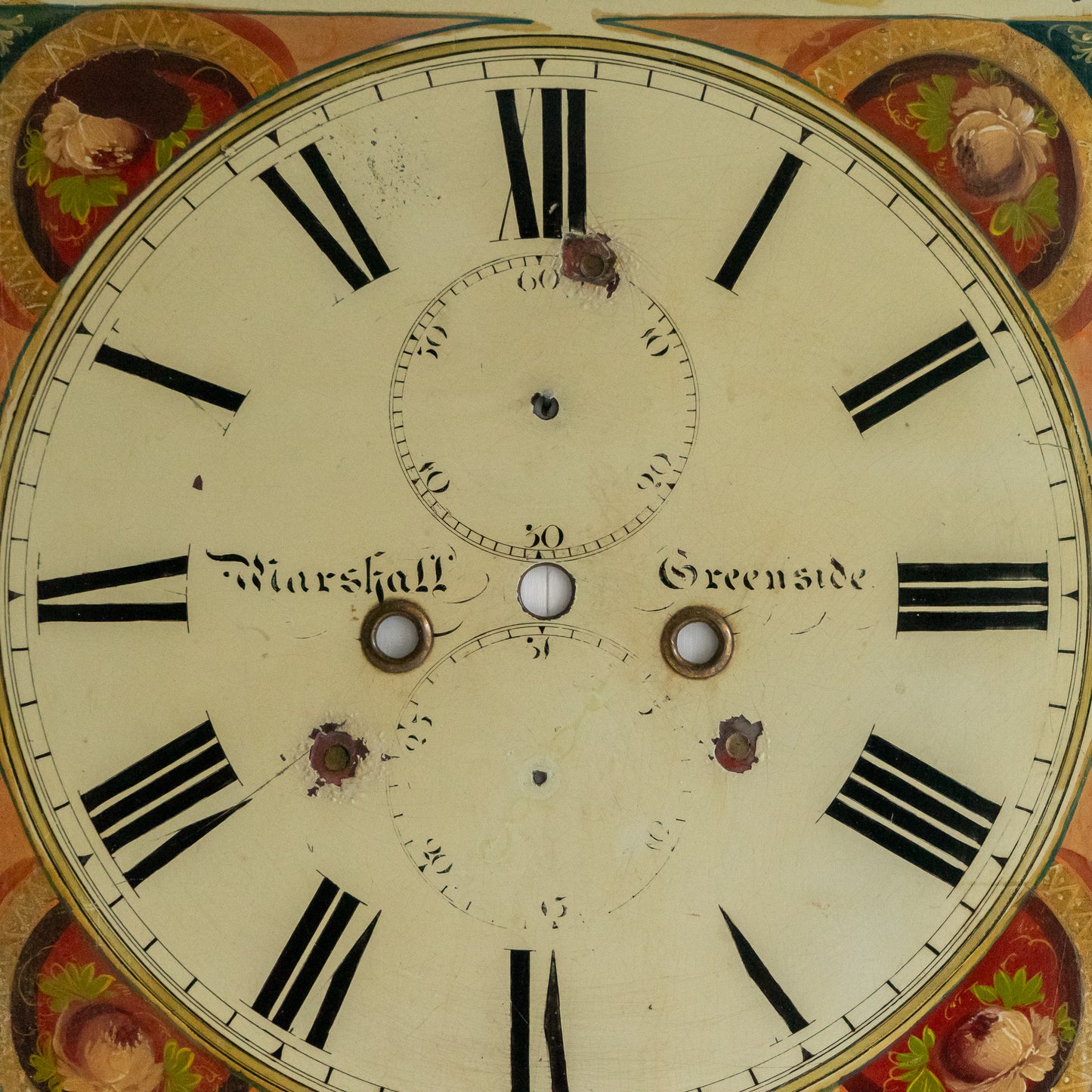Decorative Hand Painted Antique Clock Face