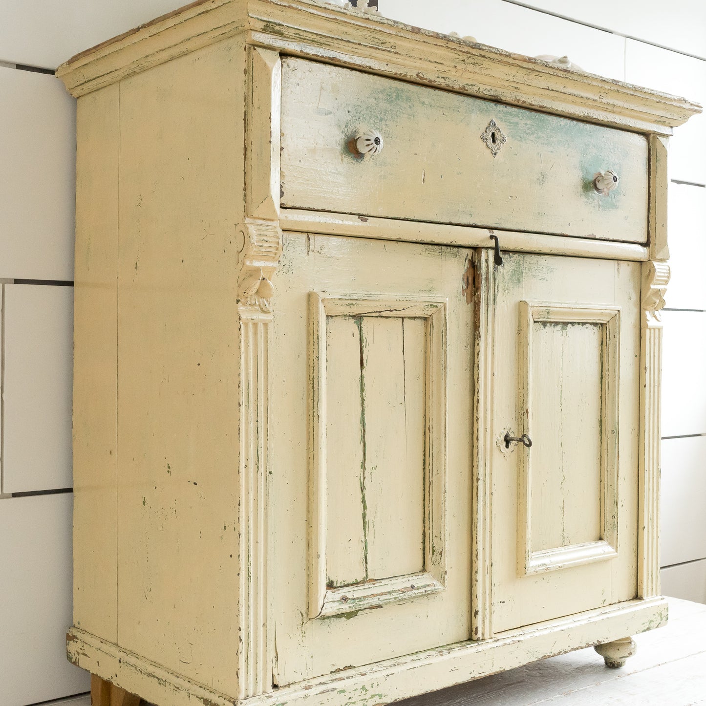 Decorative Original Painted Cupboard