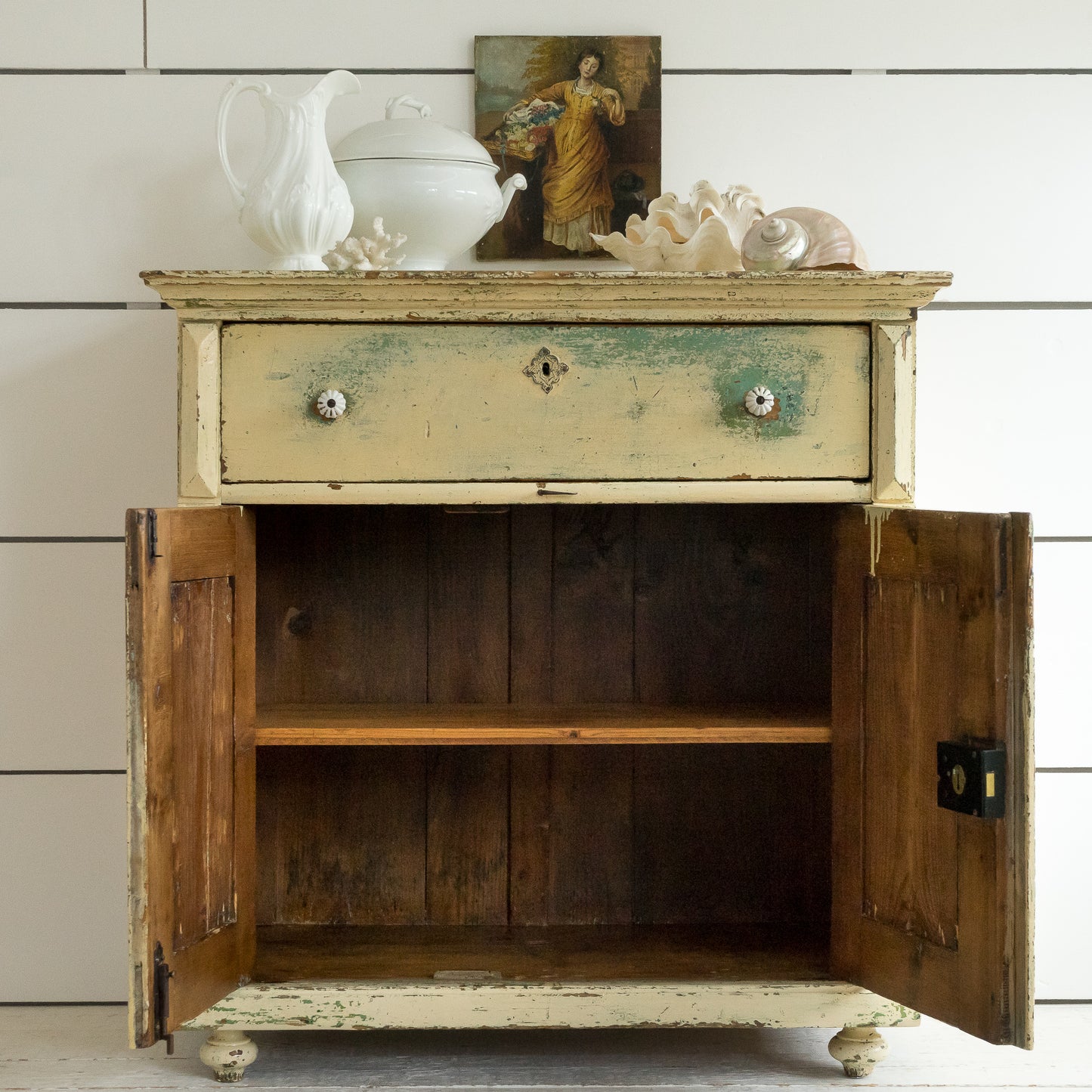 Decorative Original Painted Cupboard