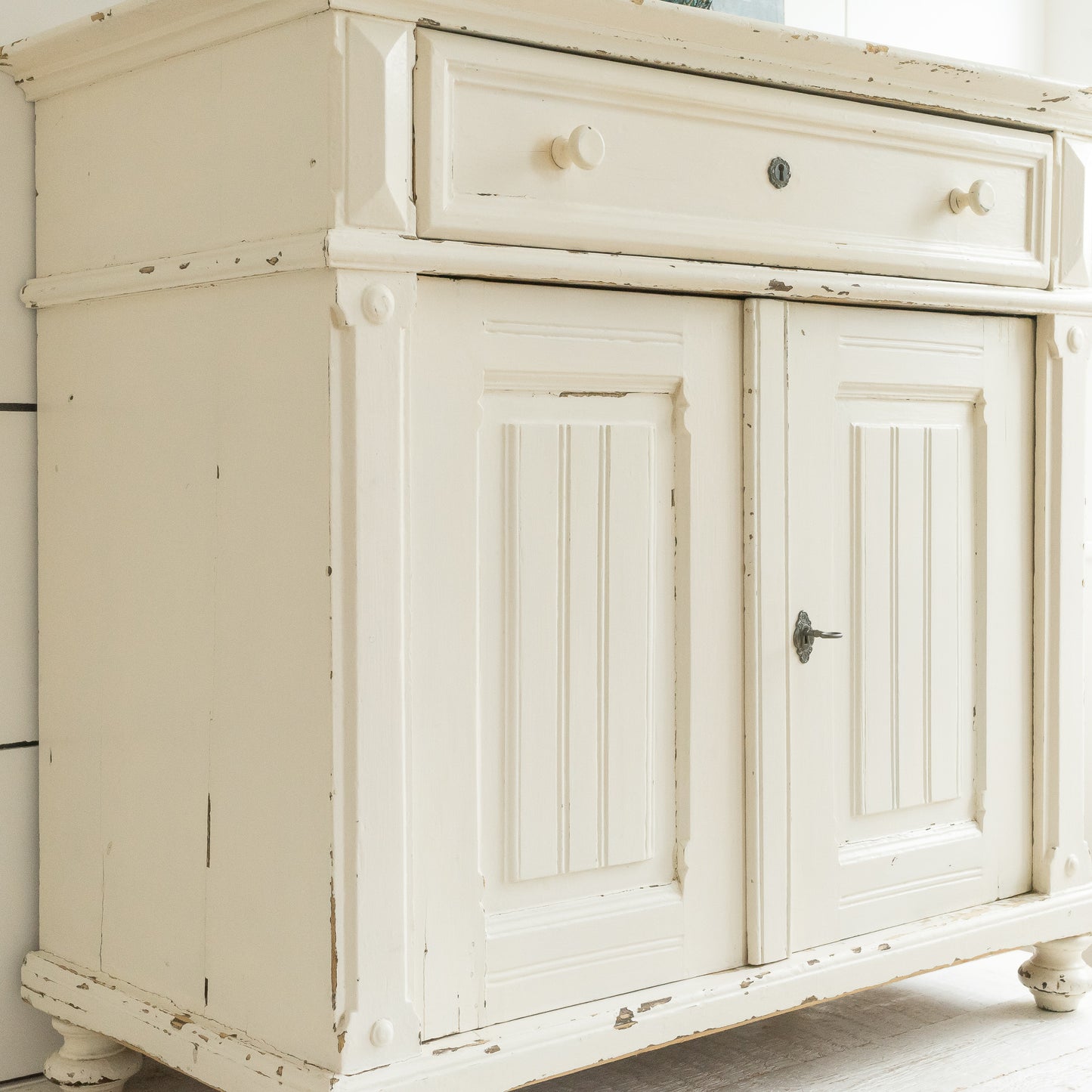 DECORATIVE TIMEWORN CUPBOARD