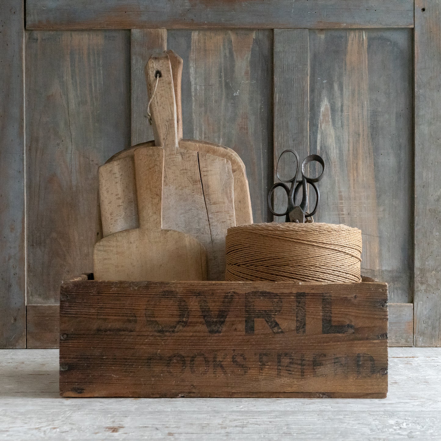 Fabulous Large Rustic BOVRIL Box