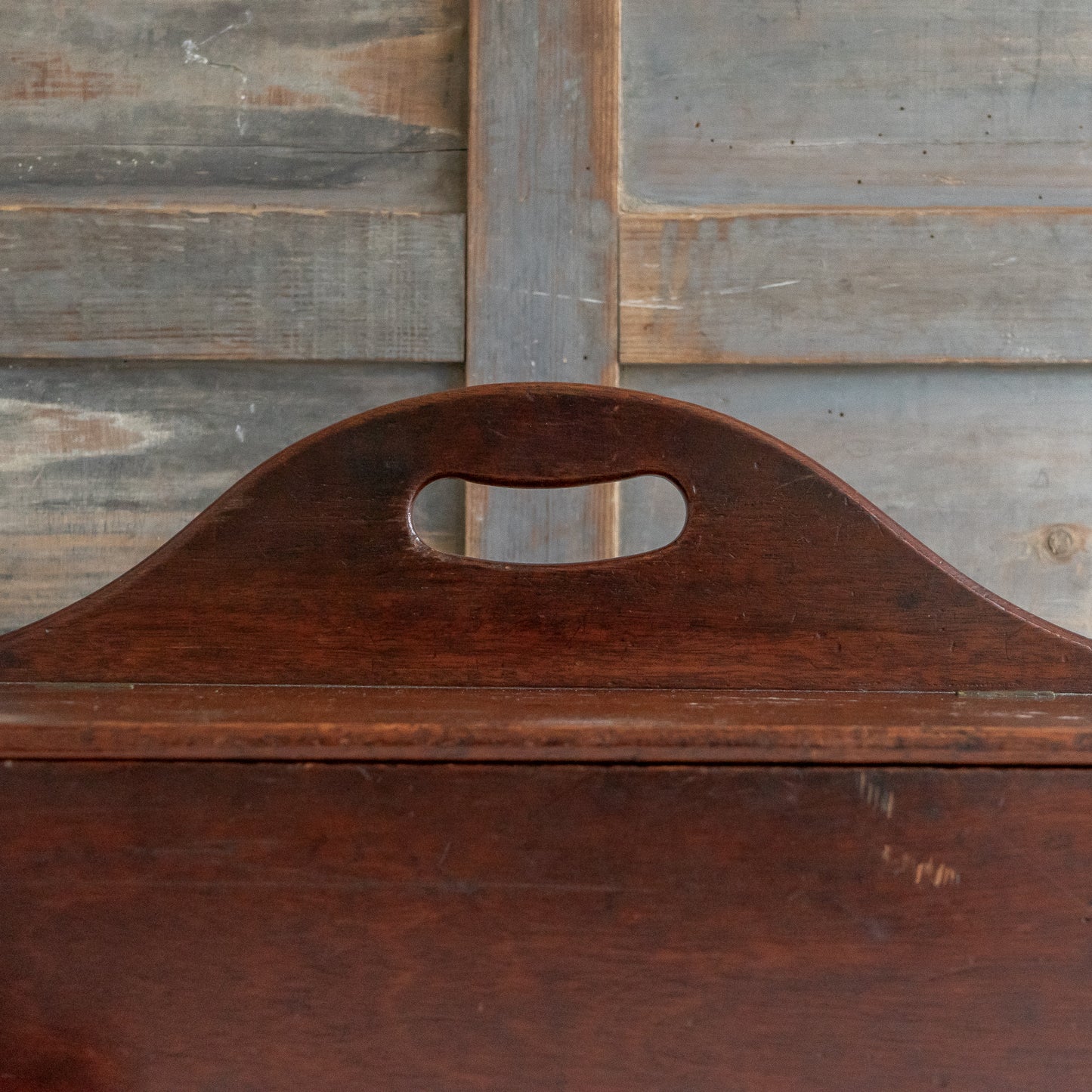 Fabulous Lidded Mahogany Cutlery Tray Box