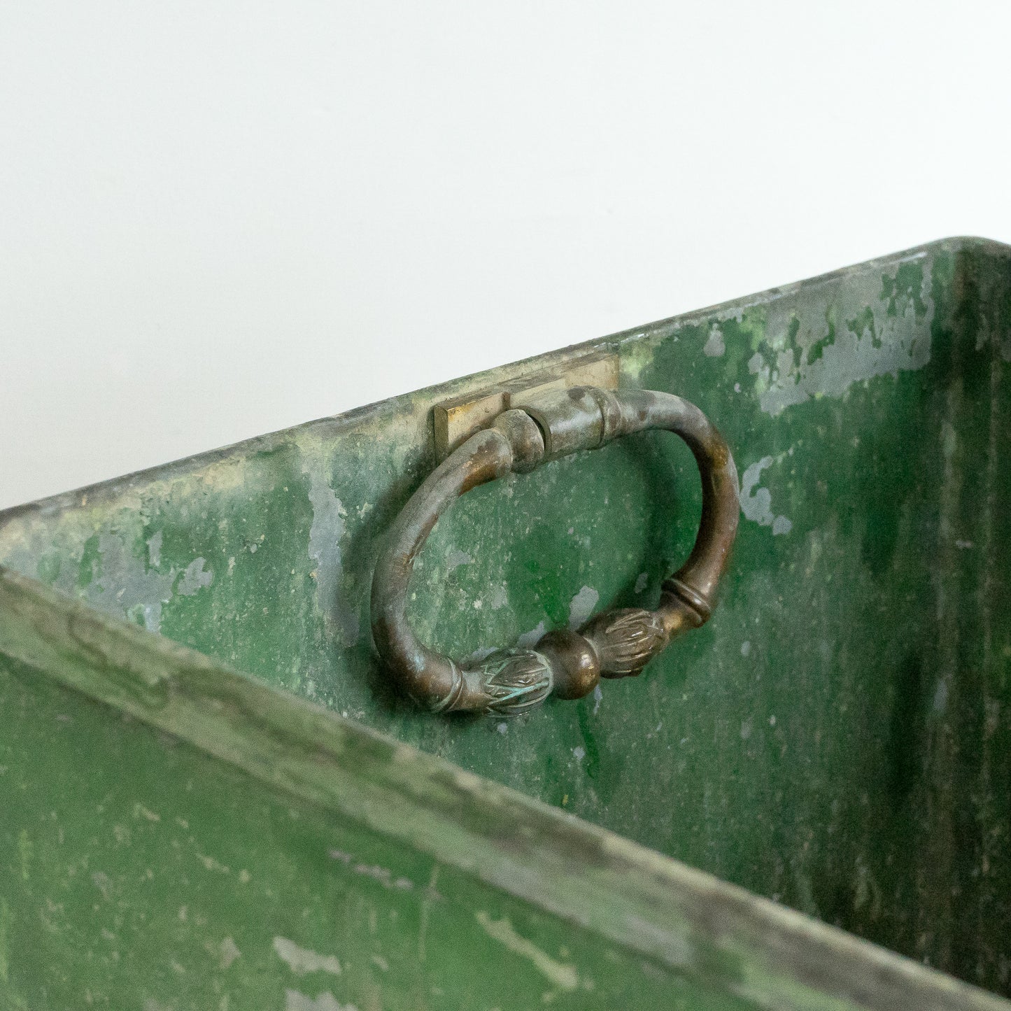FABULOUS ORIGINAL PAINTED ZINC TROUGH PLANTER