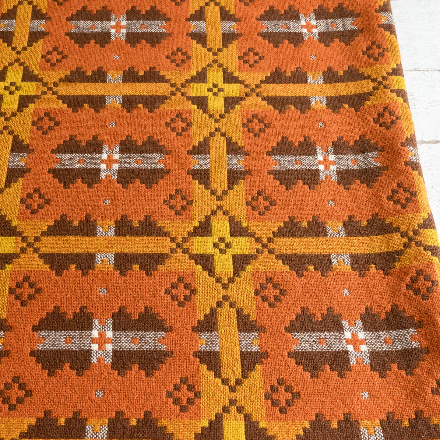 Fabulous Vintage Welsh Wool Blanket