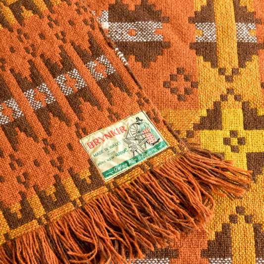 Fabulous Vintage Welsh Wool Blanket