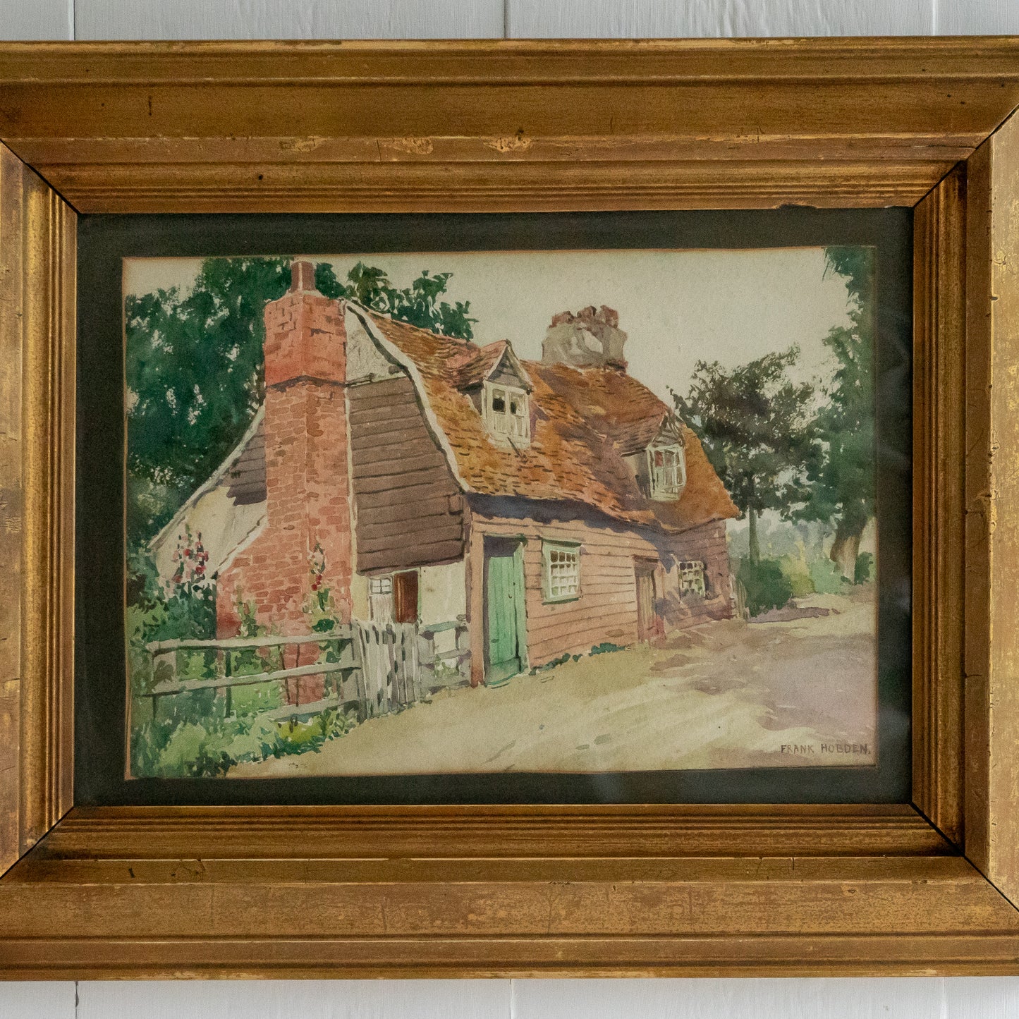 Framed Watercolour Painting of a Country Cottage