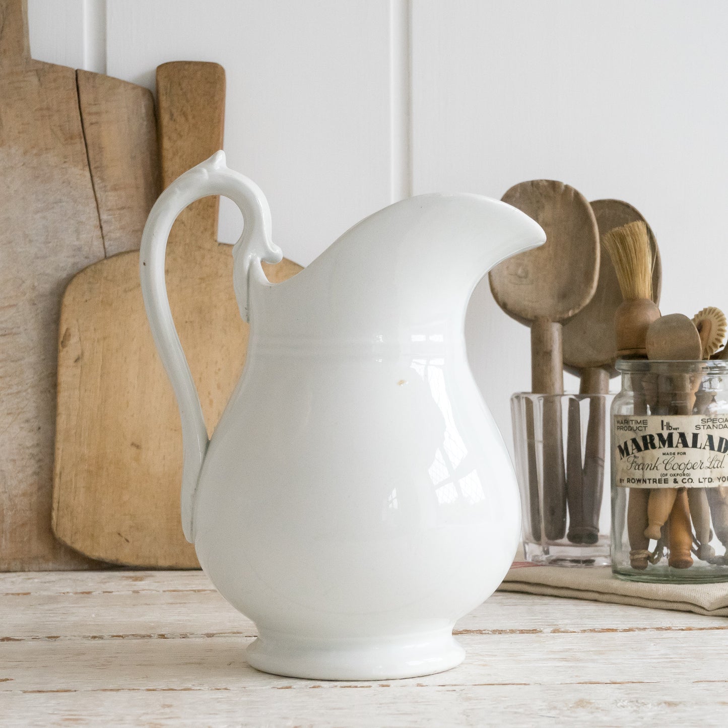 French White Ironstone Jug