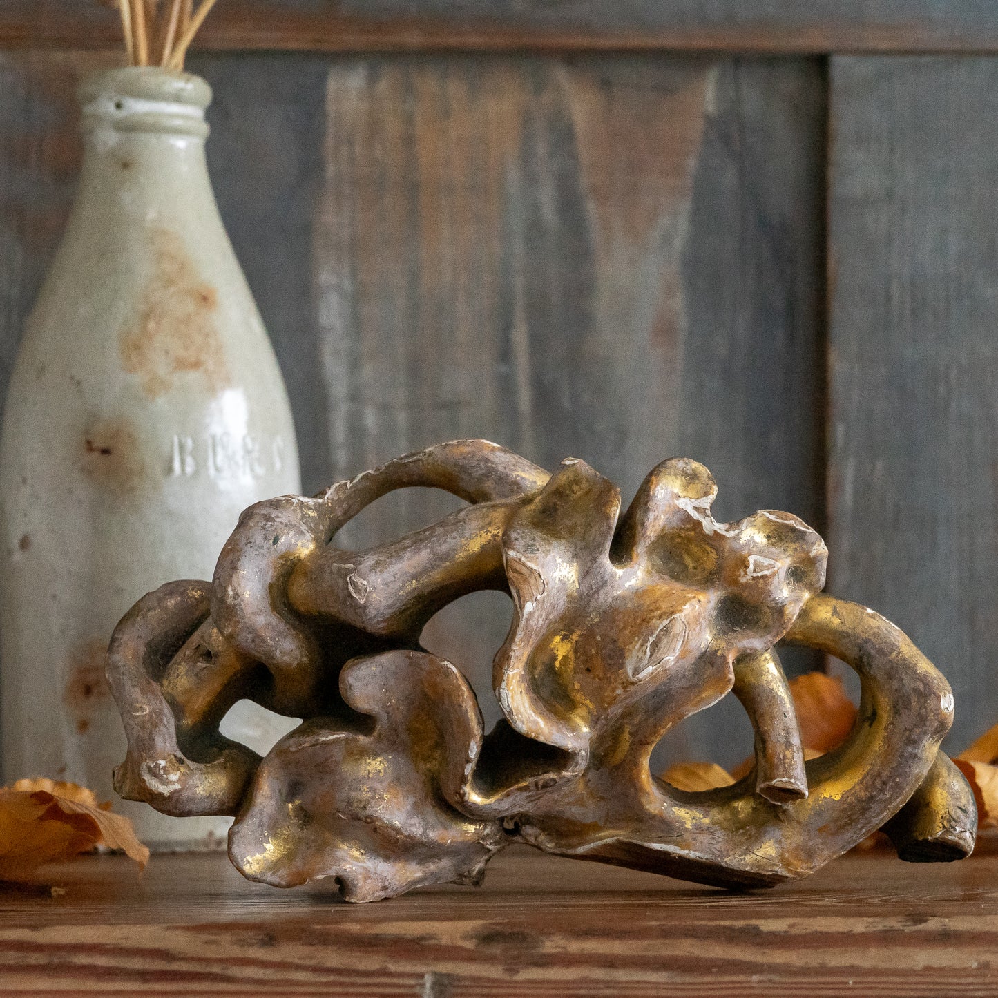 Gilded Wooden Fragment