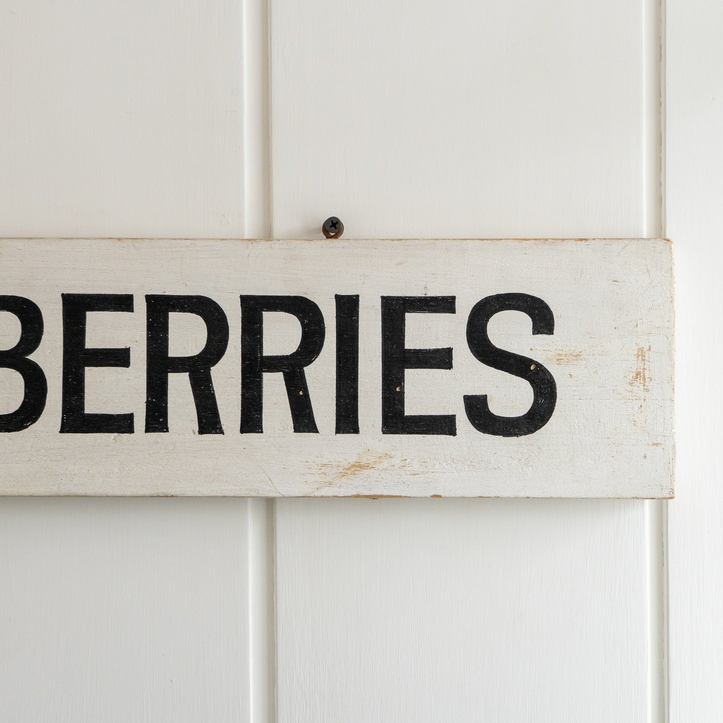 Hand Painted Strawberries Sign