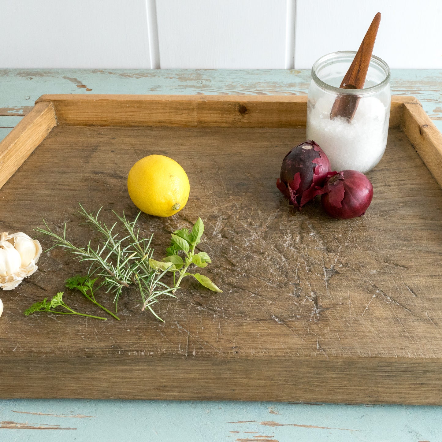 Heavy Rustic Herb Chopping Board