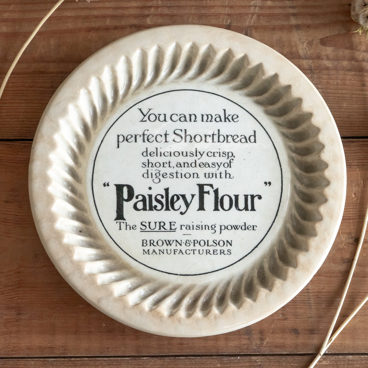 Ironstone Brown & Polson Paisley Flour Shortbread Mould