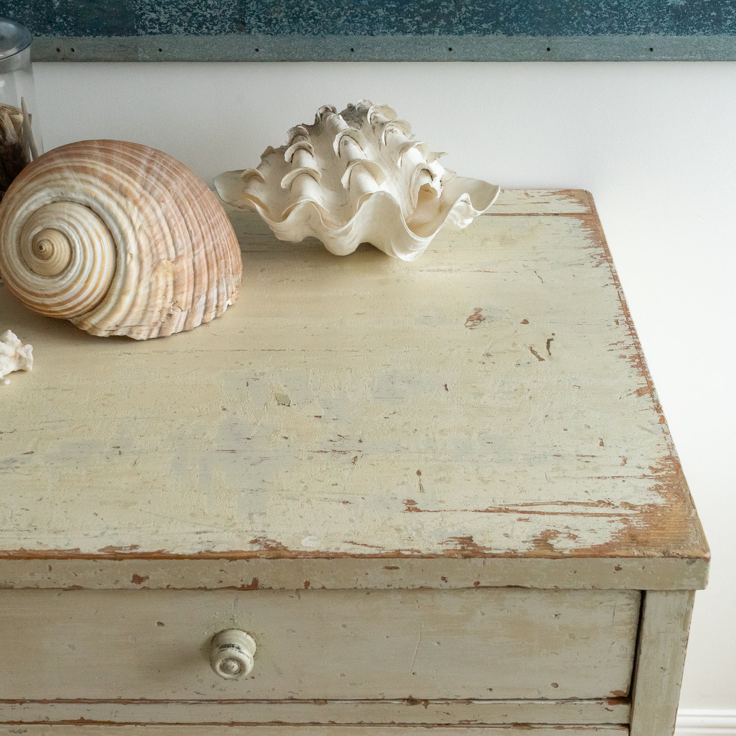 Large Original Painted Chest of Drawers