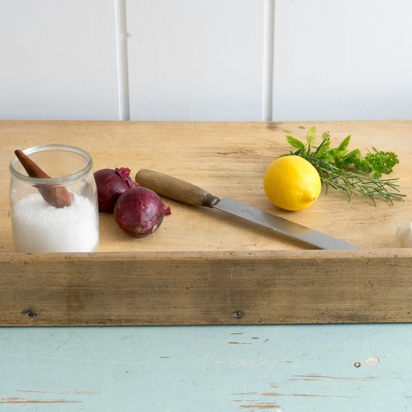 Large Rustic Herb Chopping Board