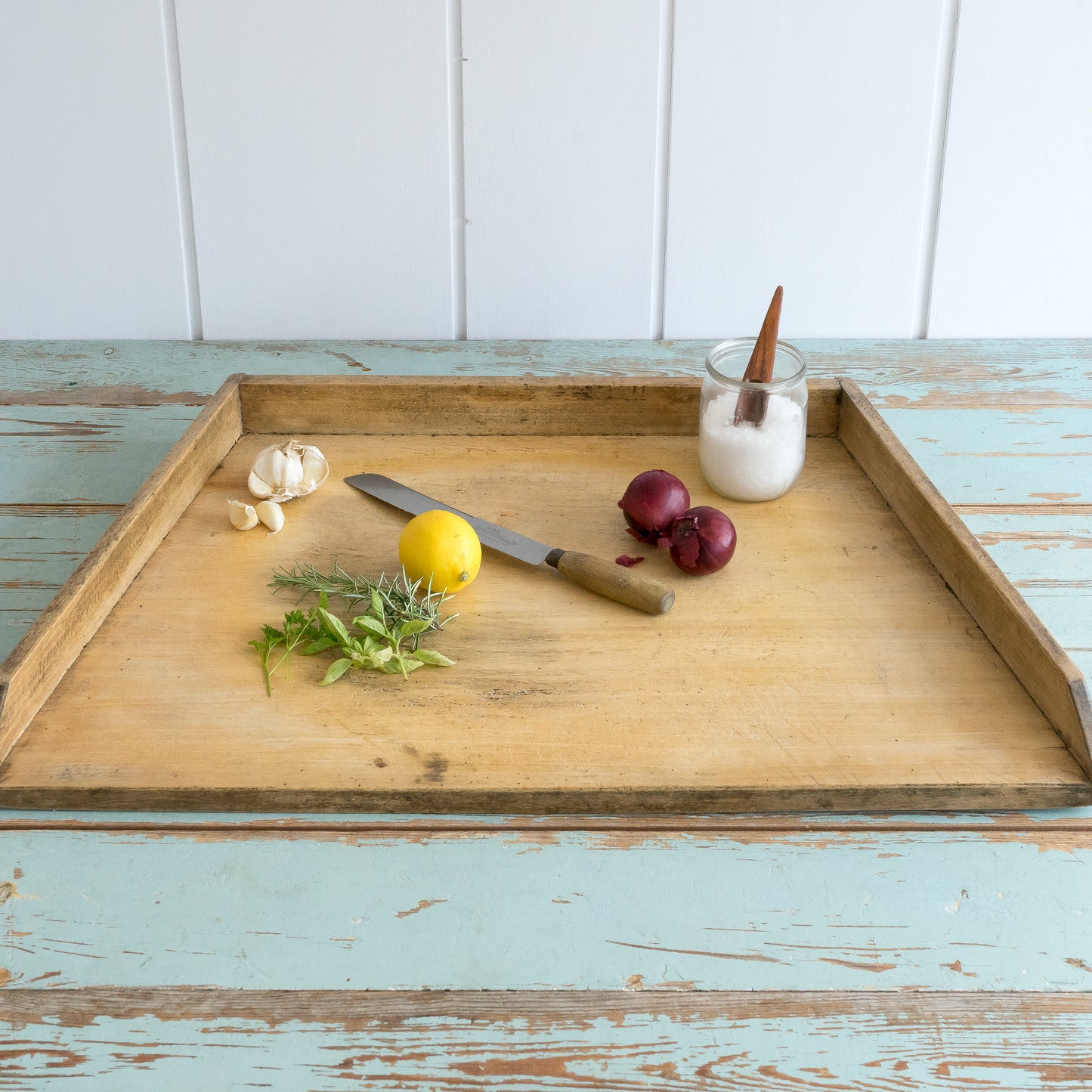 Large Rustic Herb Chopping Board