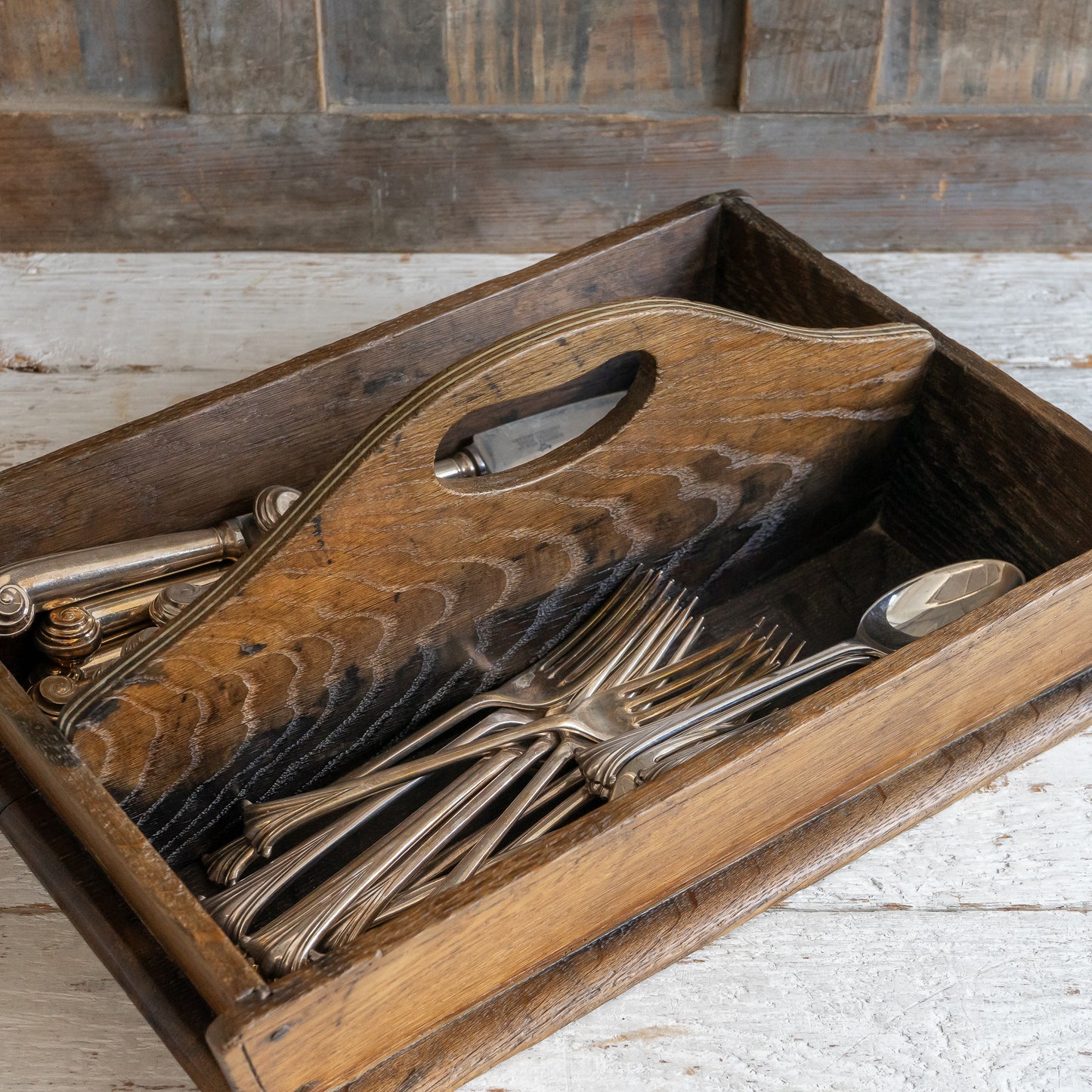 Mahogany Cutlery Tray