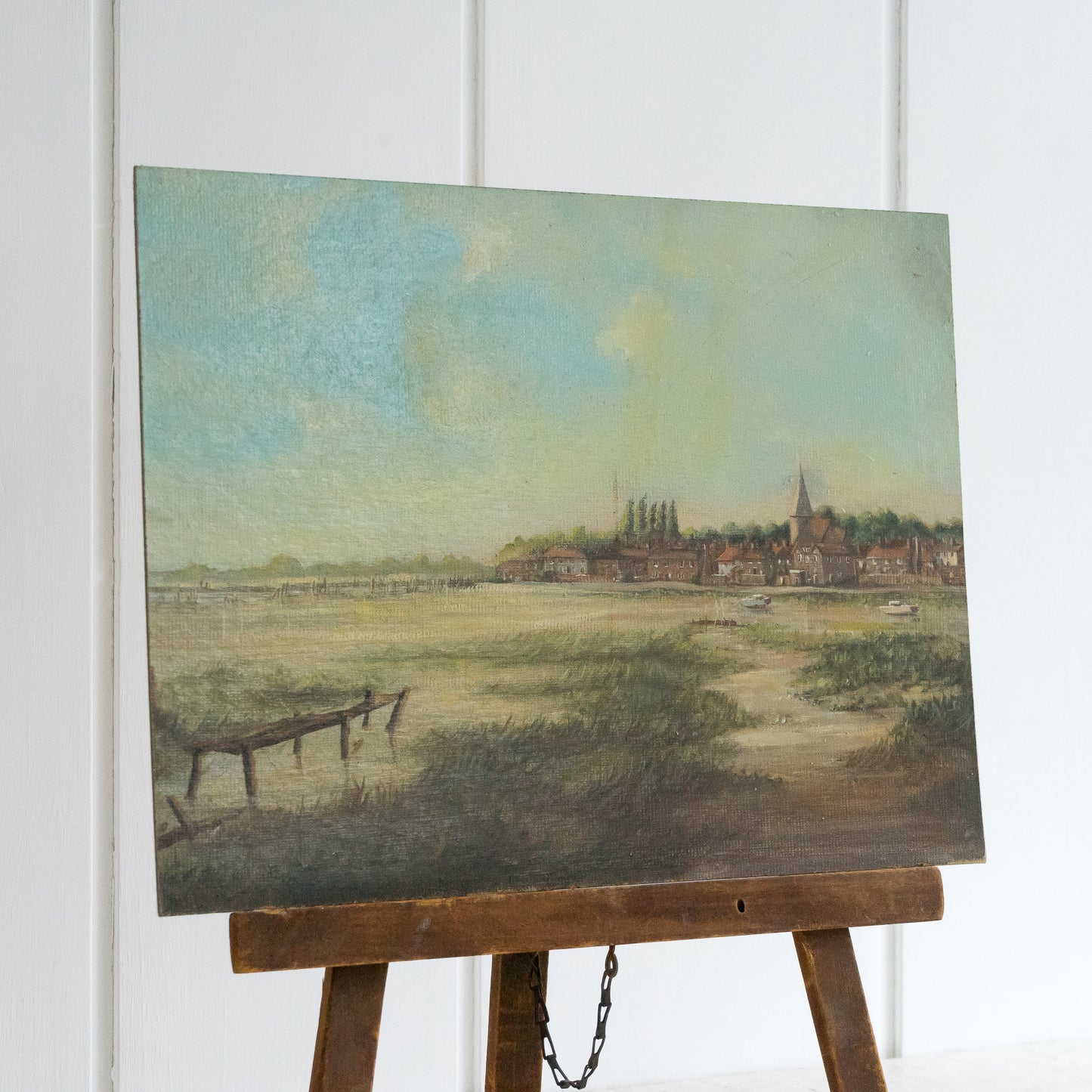 Oil On Board Painting of Bosham