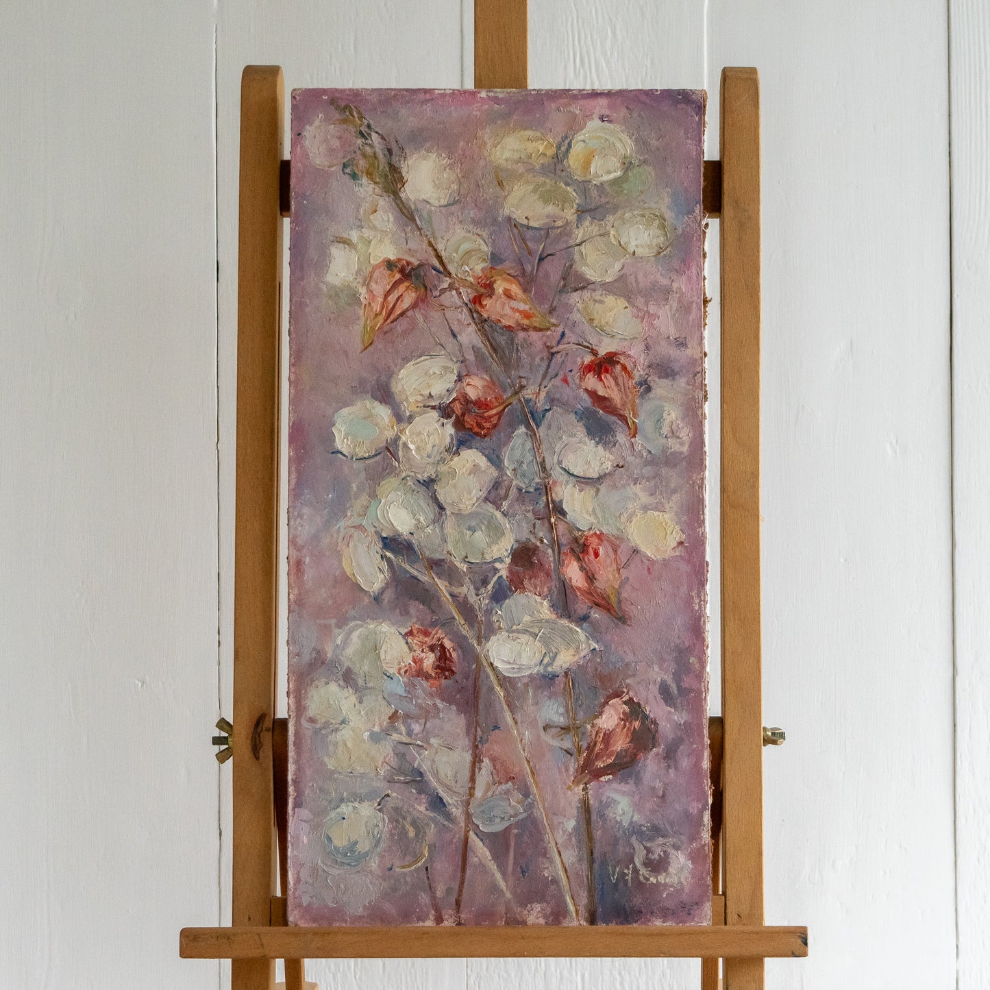 Oil on Board Painting of Honesty