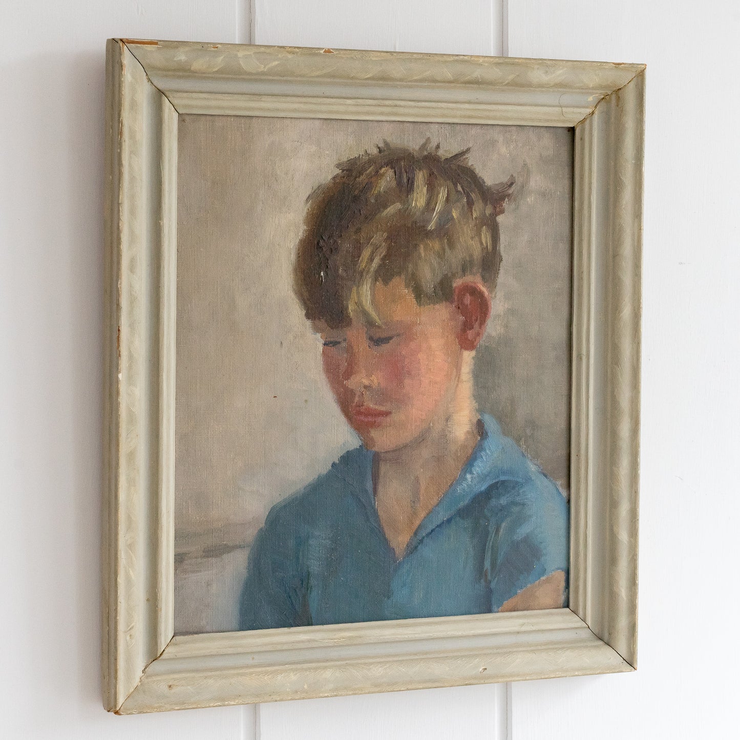 OIL PAINTING OF A YOUNG BOY