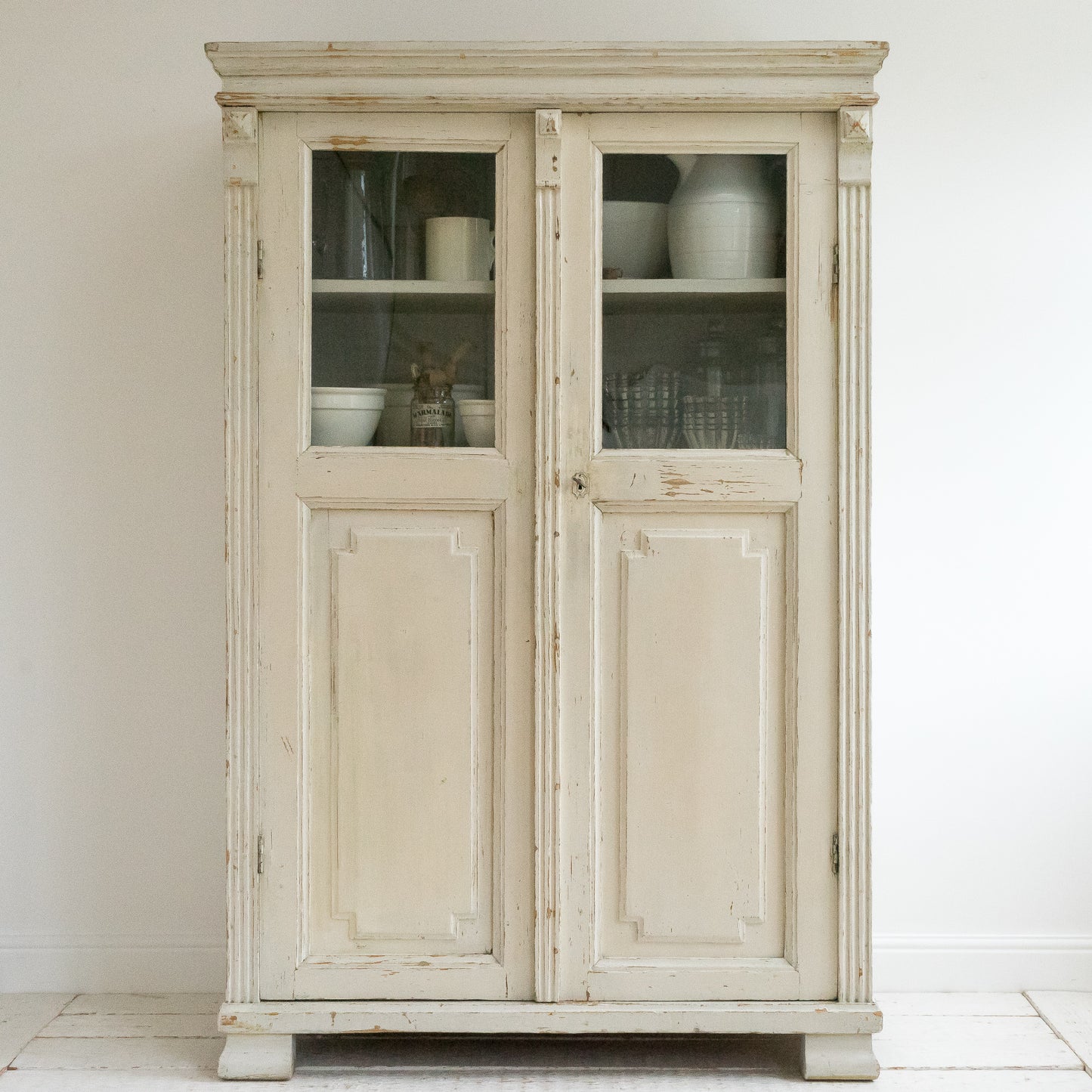 Original Painted Glazed Cupboard