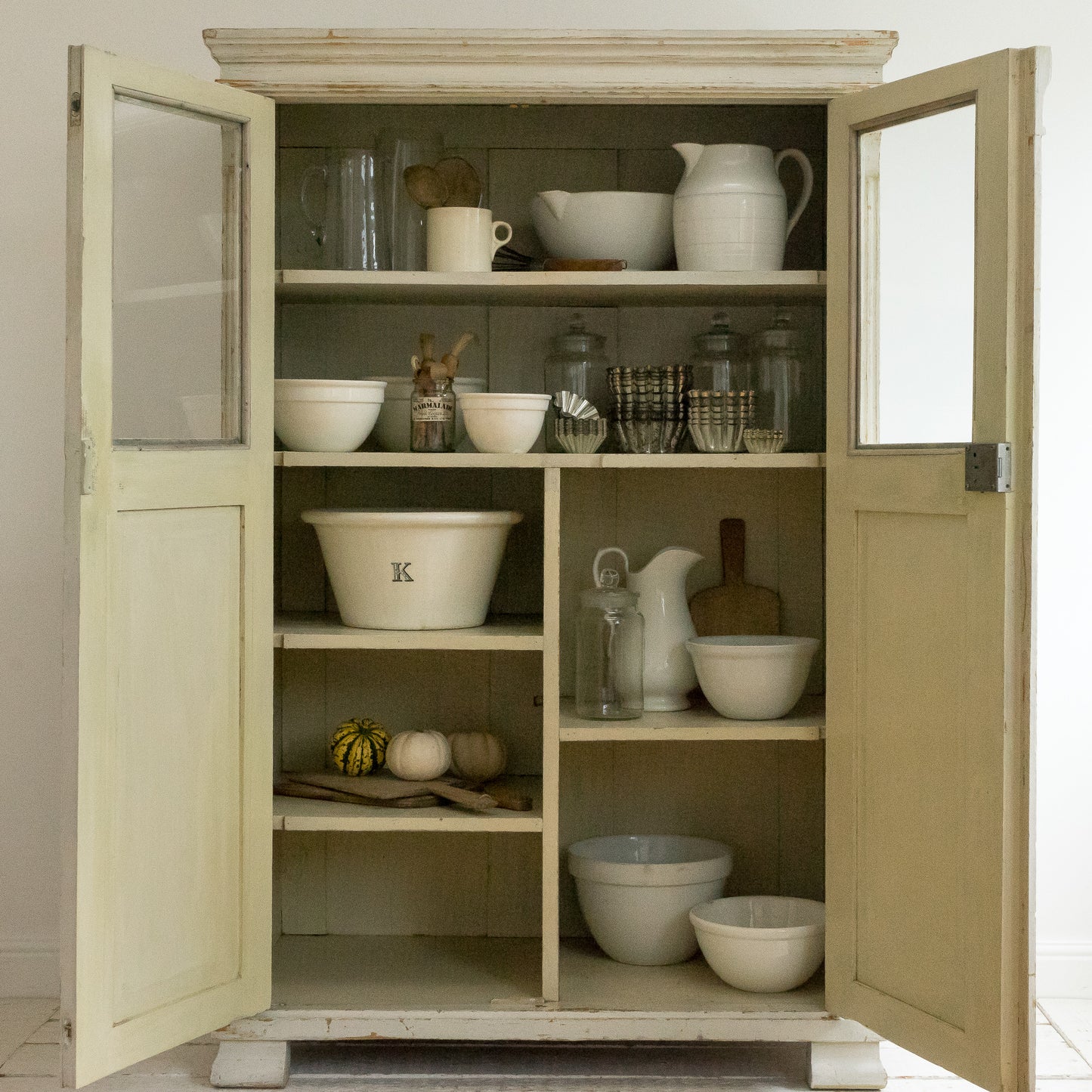 Original Painted Glazed Cupboard