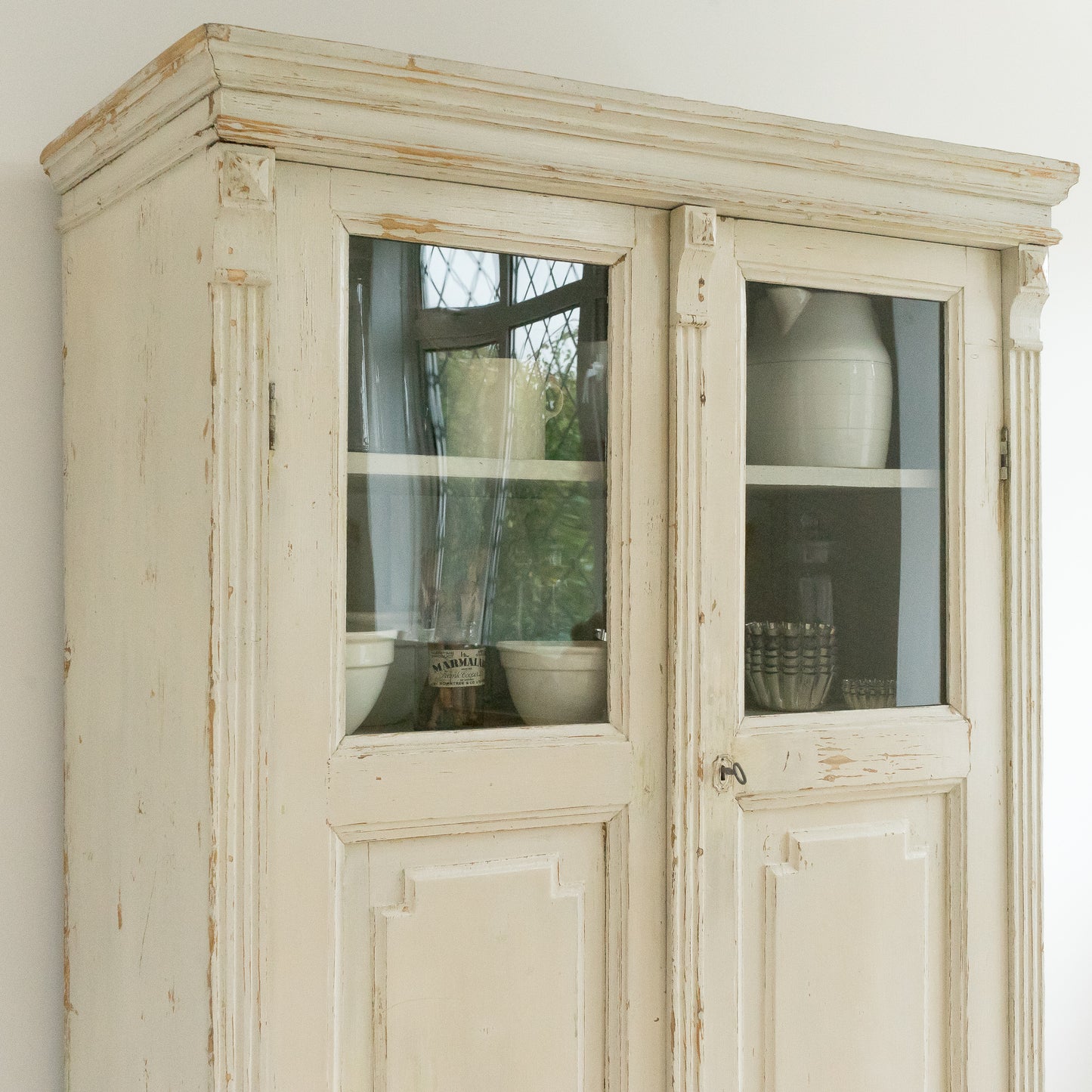 Original Painted Glazed Cupboard