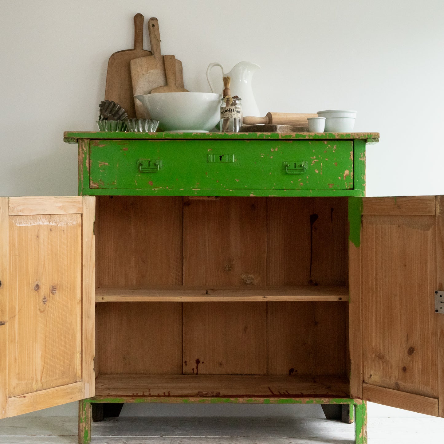 Original Painted Rustic Cupboard