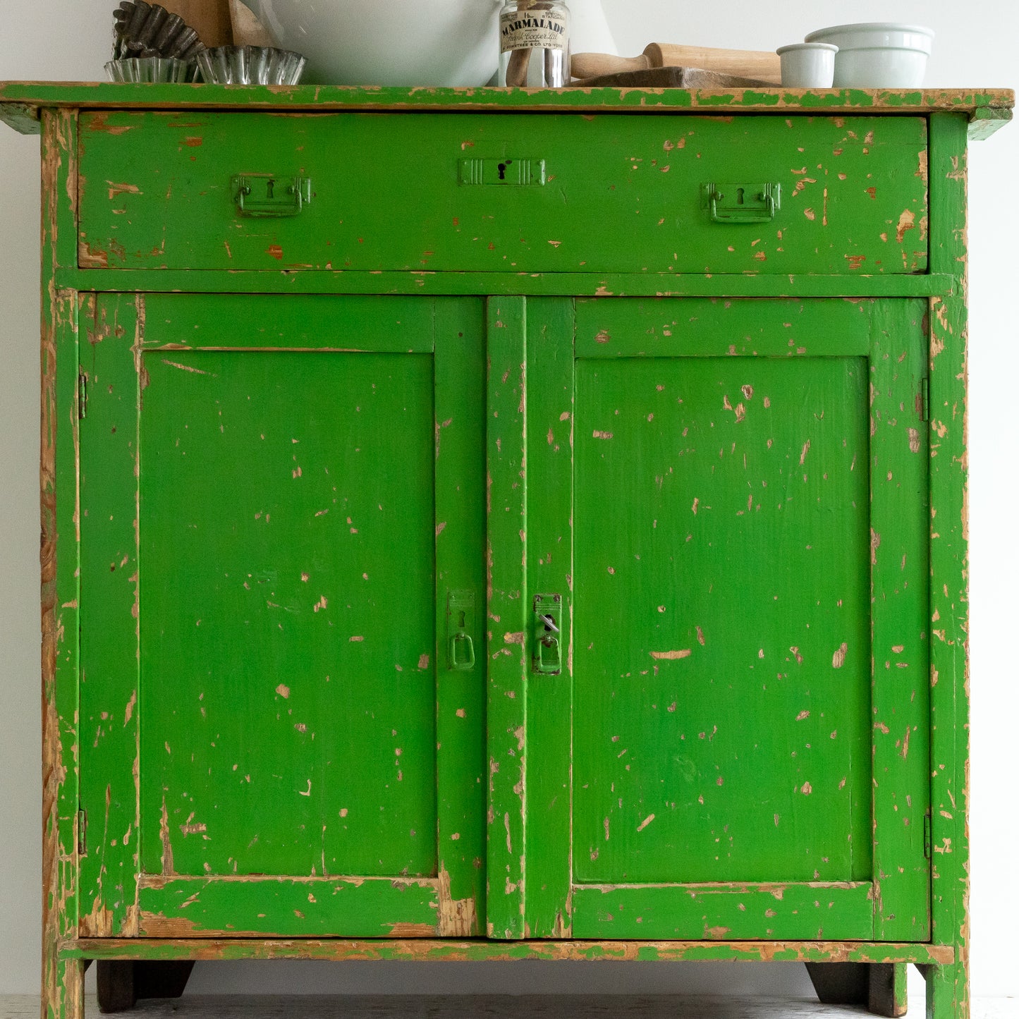 Original Painted Rustic Cupboard