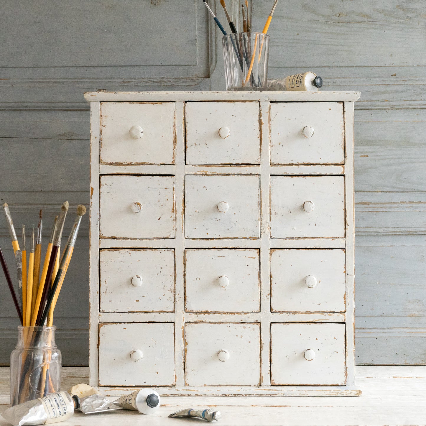Wonderful Set of Painted Drawers