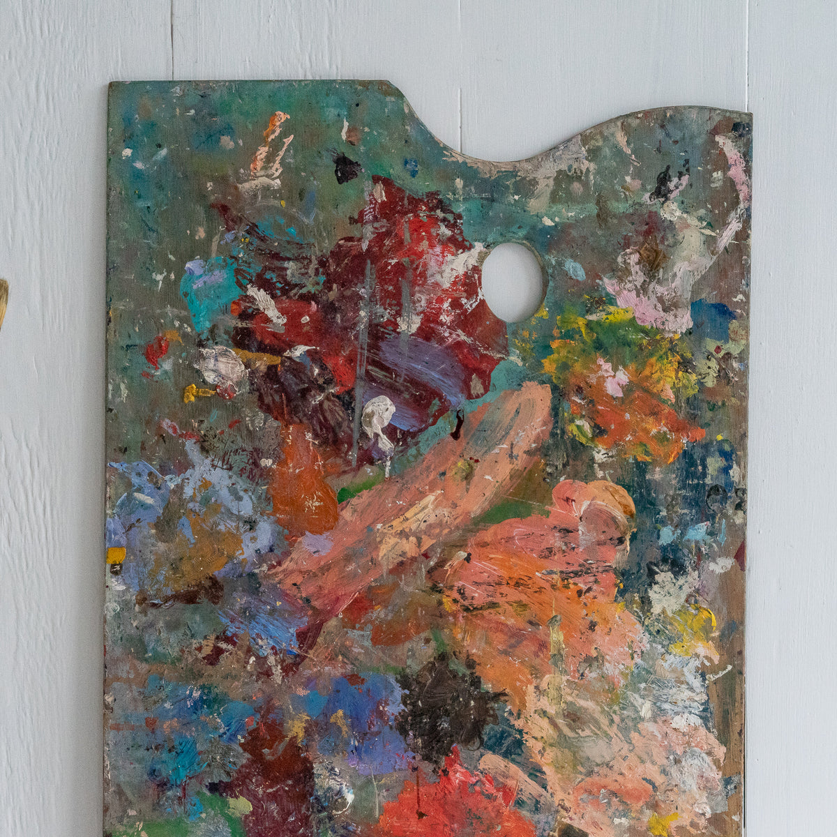 Paint Covered Wooden Artist Palette
