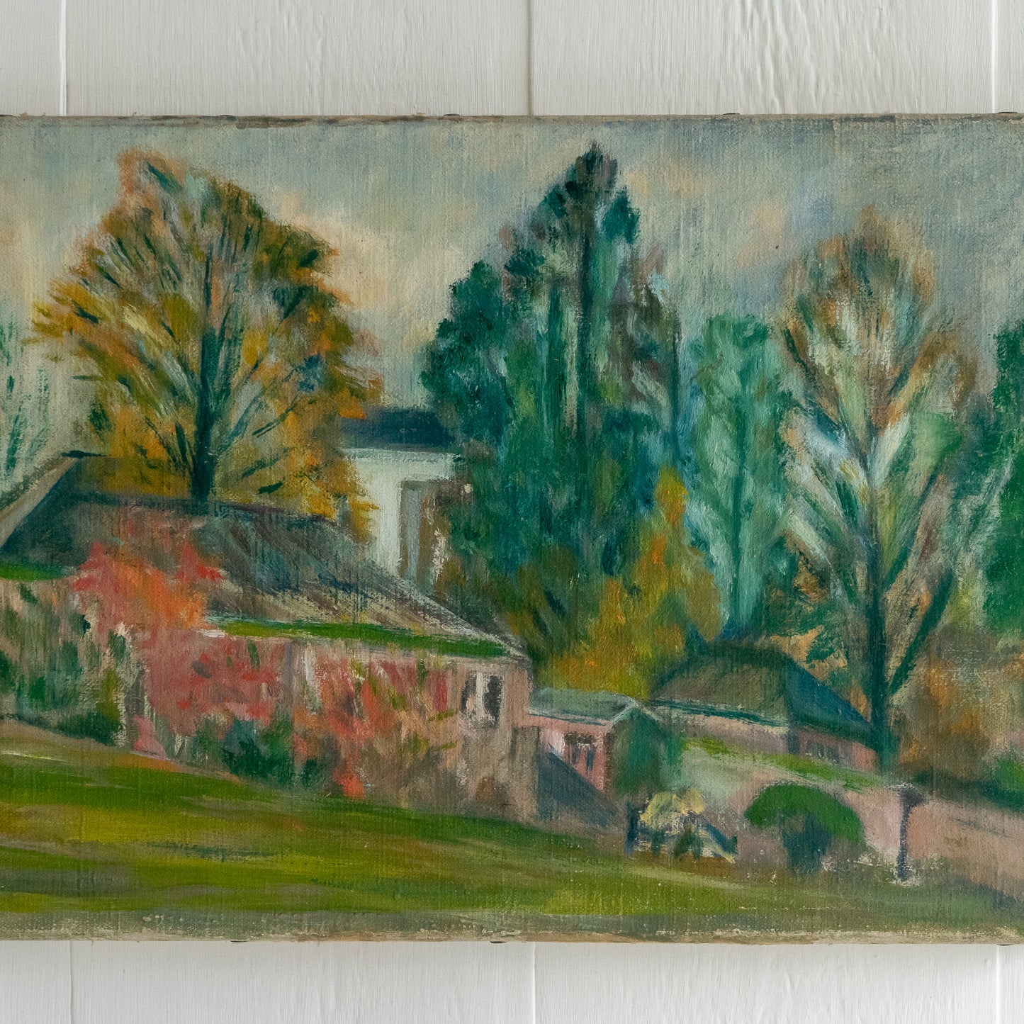 Pastel Oil on Canvas Painting