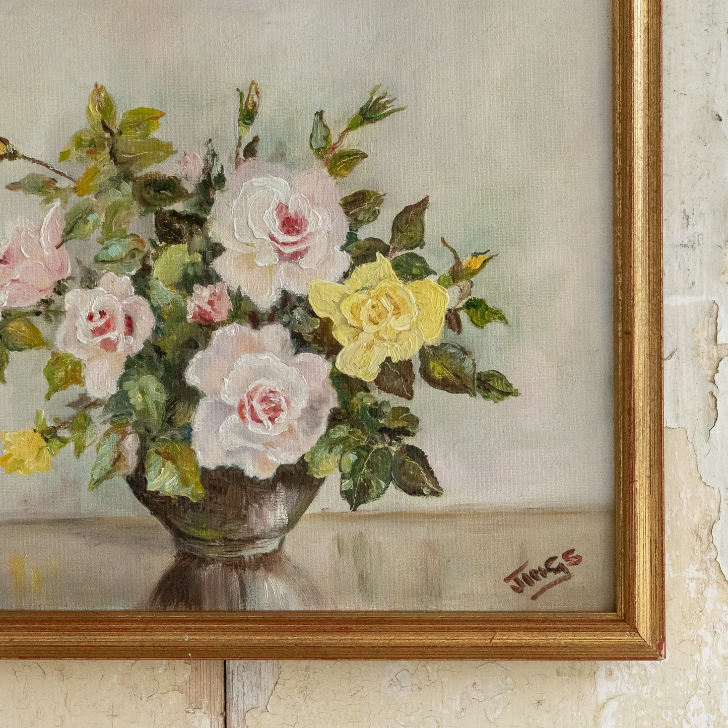 Pretty Floral Oil Painting