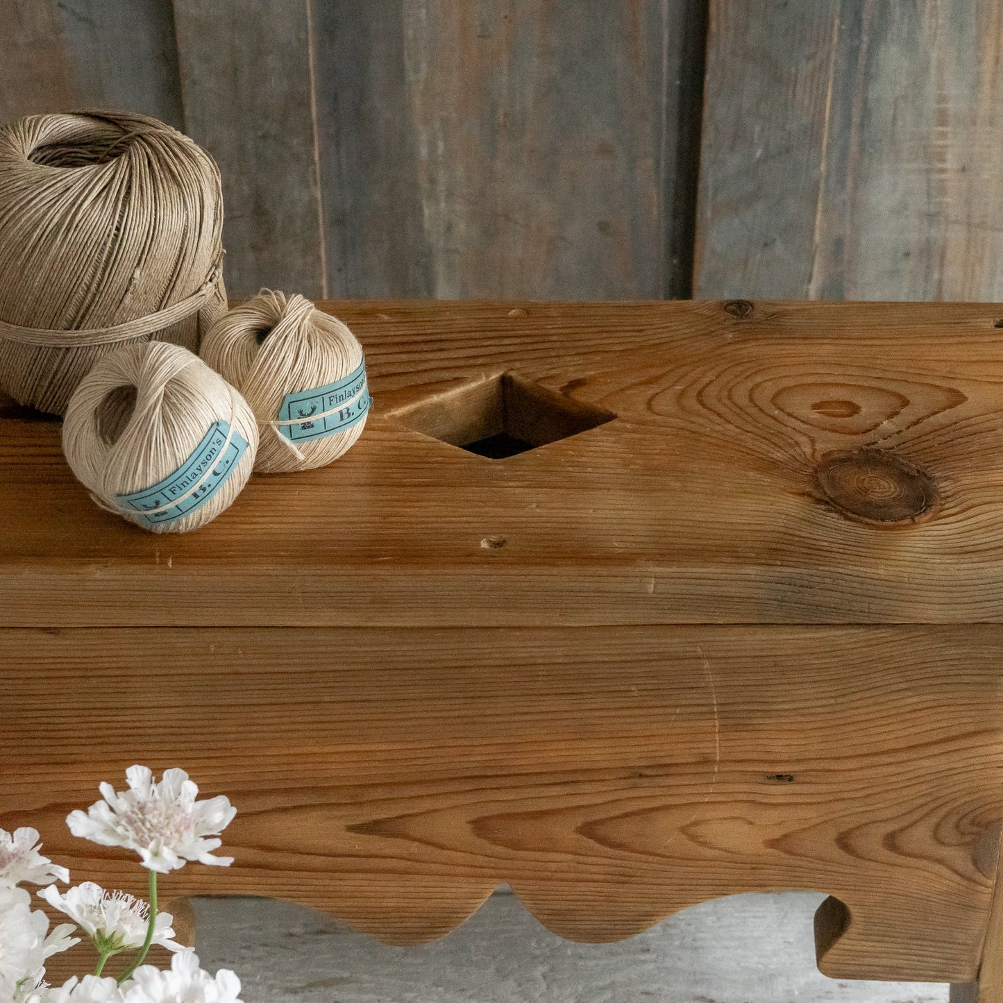 Pretty Little Pine Stool